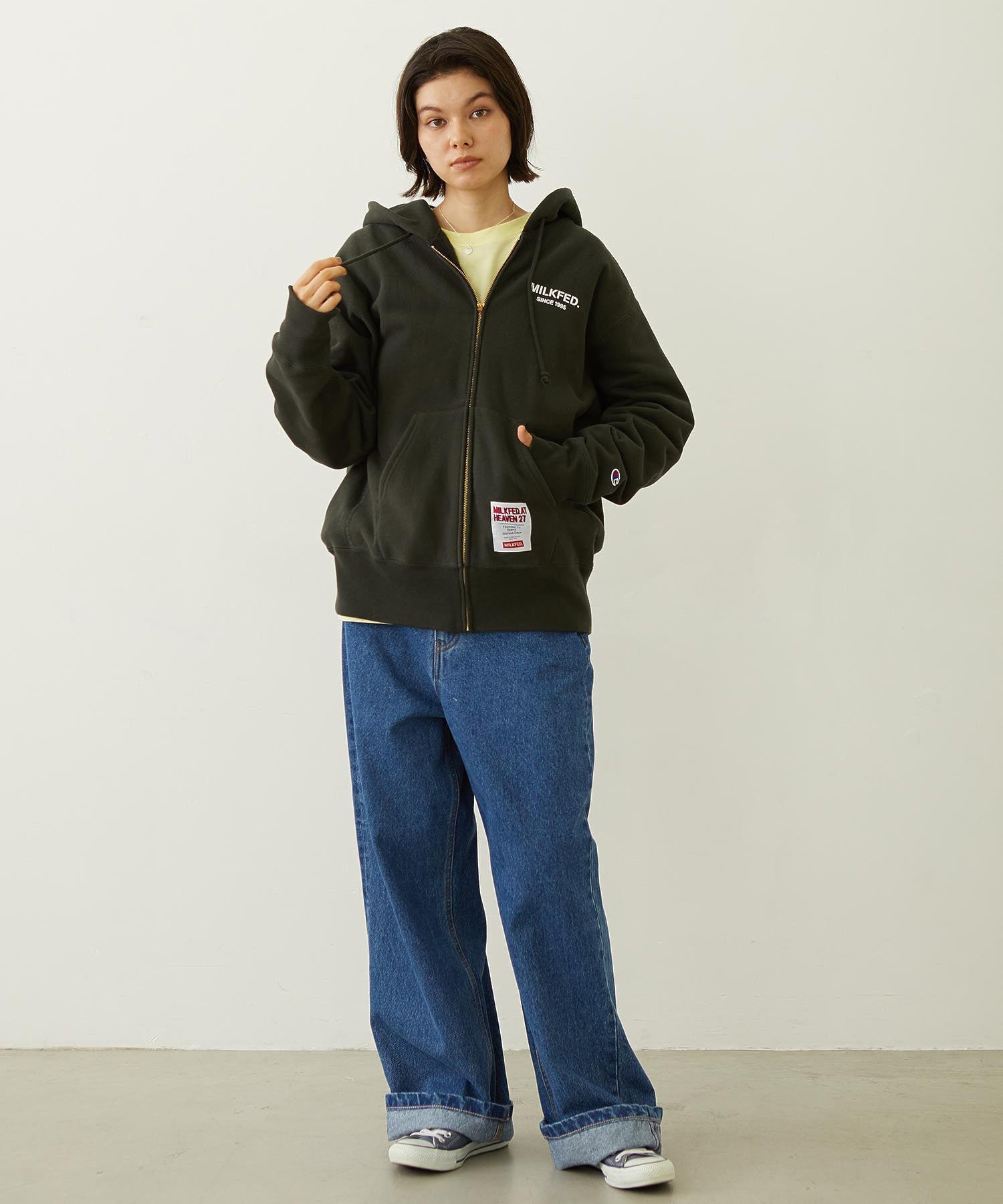 MILKFED. × CHAMPION SWEAT ZIP HOODIE