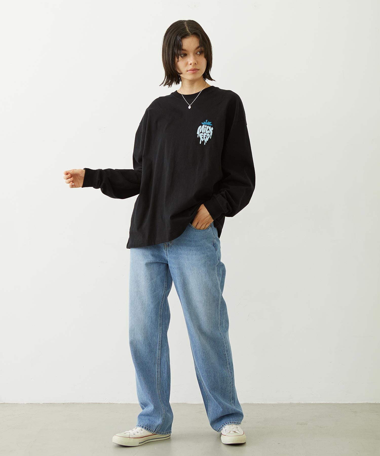 MELTY STRAWBERRY WIDE L/S TEE