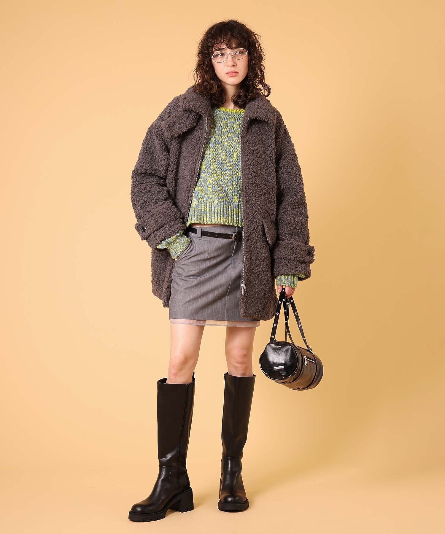 ボアハーフコート