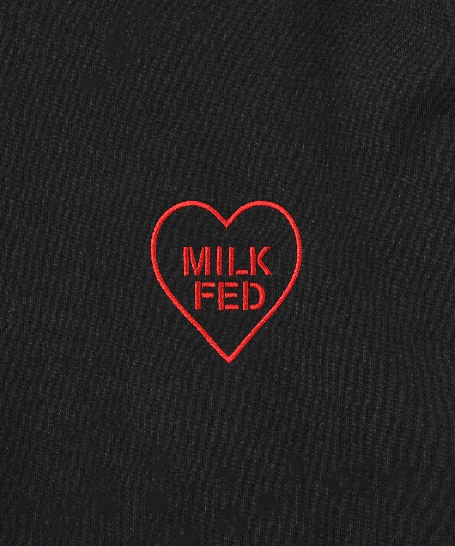 MILKFED. PLAID LOGO L/S TEE