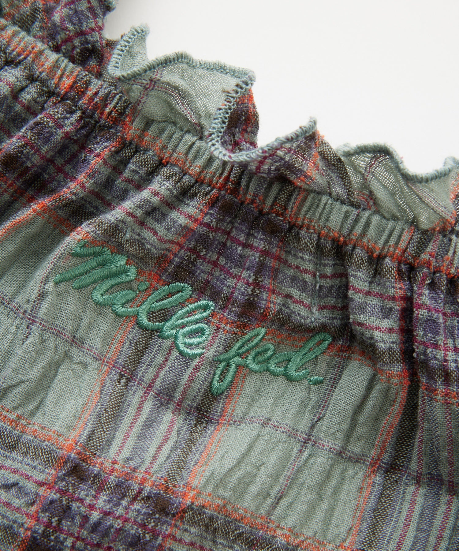 PLAID TIERED TOP