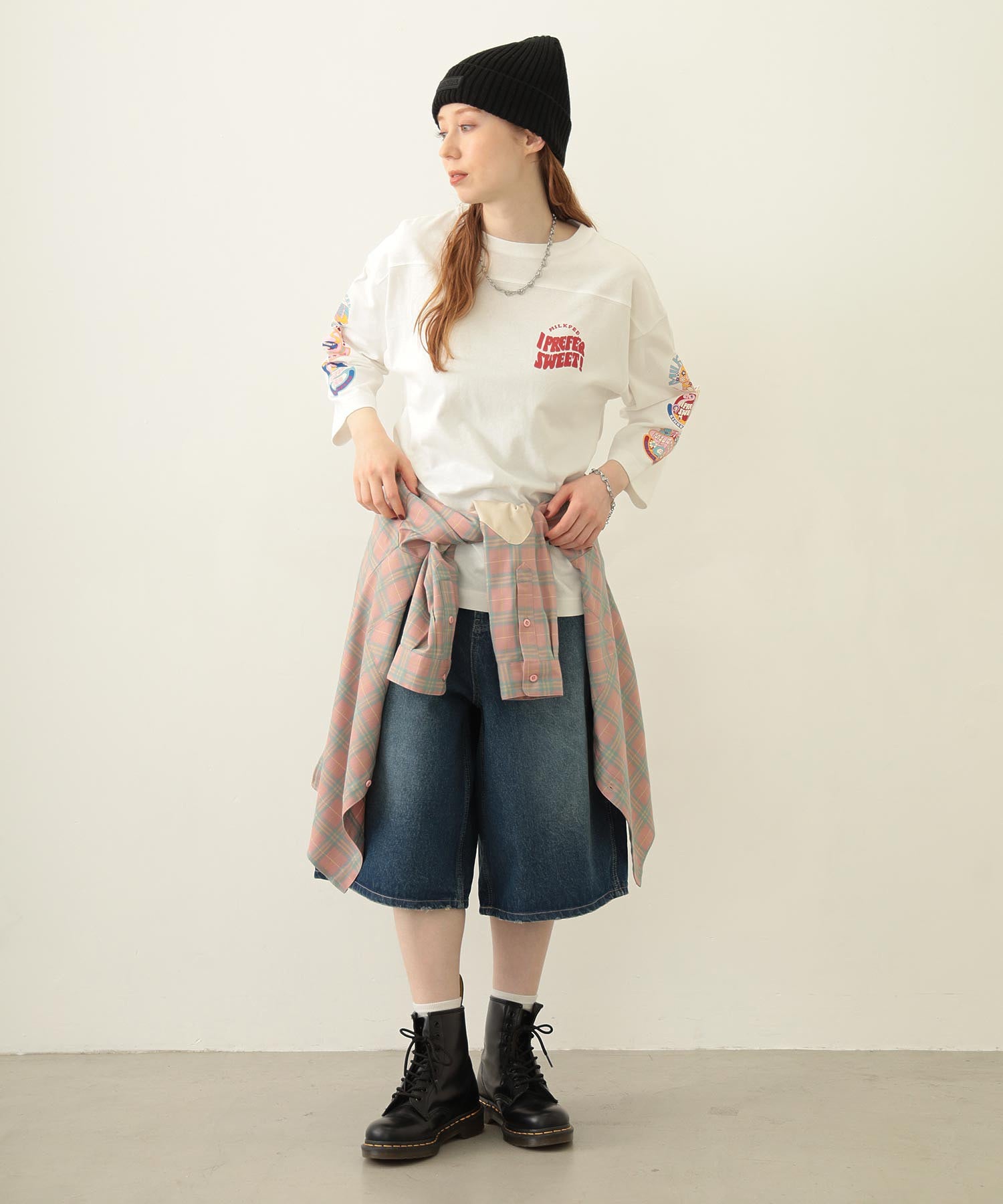 RUBBER PATCH KNIT CAP