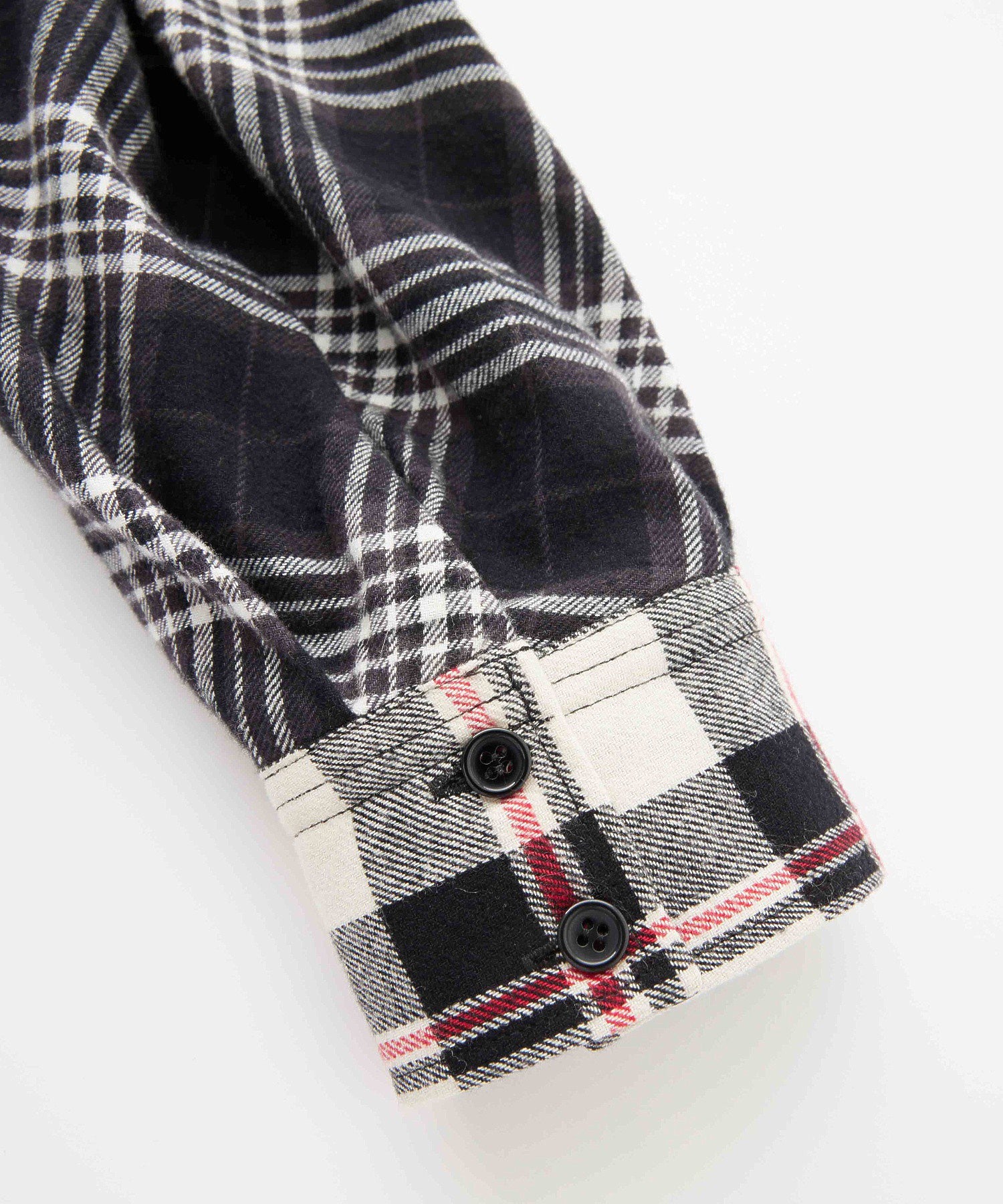 PLAID PATCHWORK SHIRT