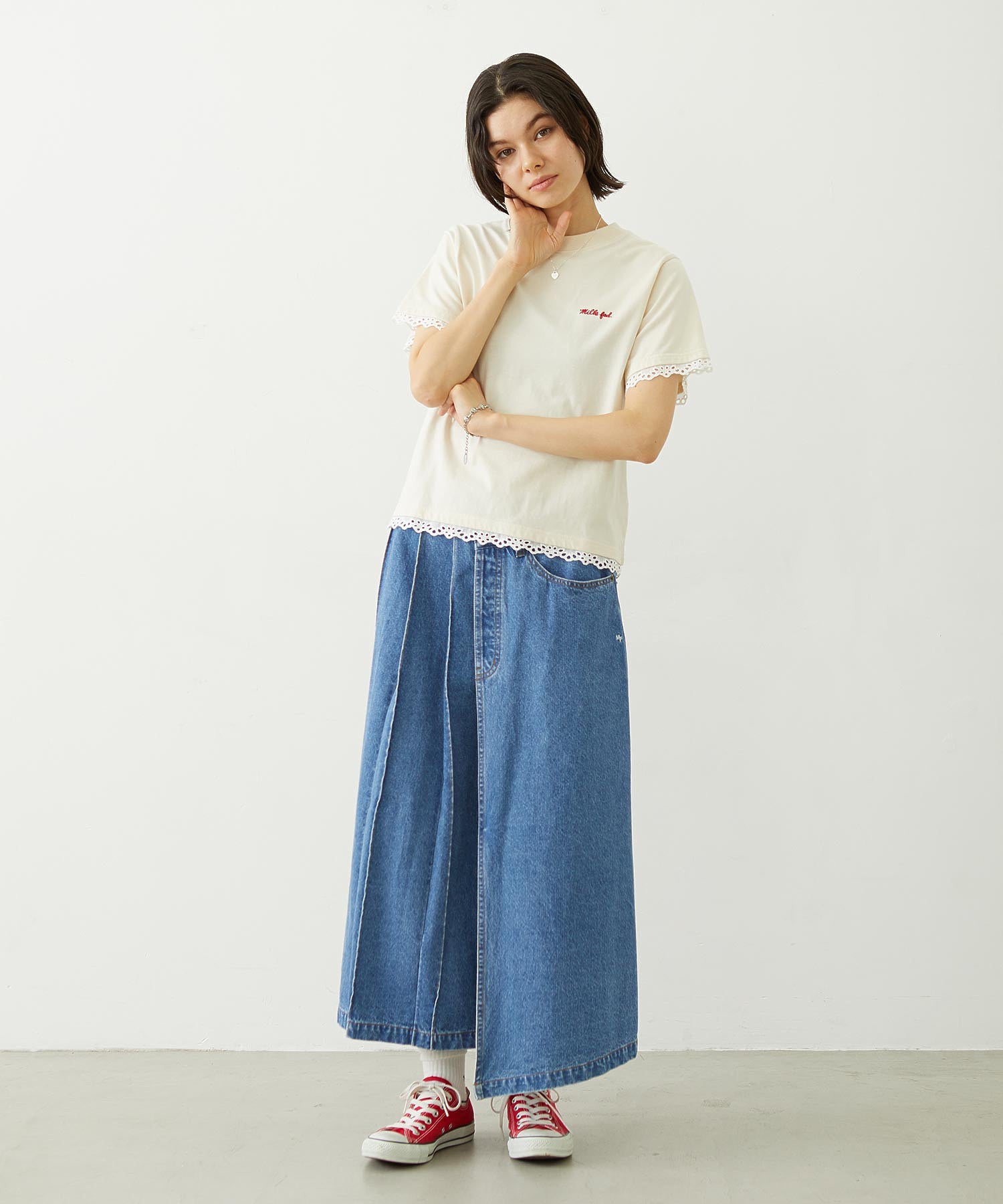 ASYMMETRICAL LONG SKIRT