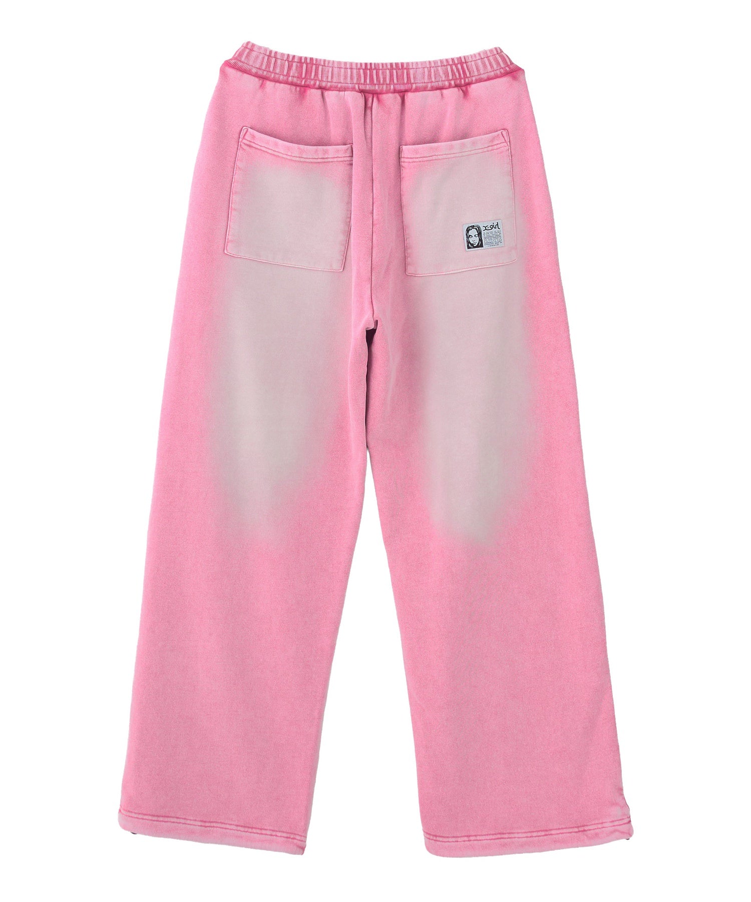 FACE LABEL WASHED SWEATPANTS