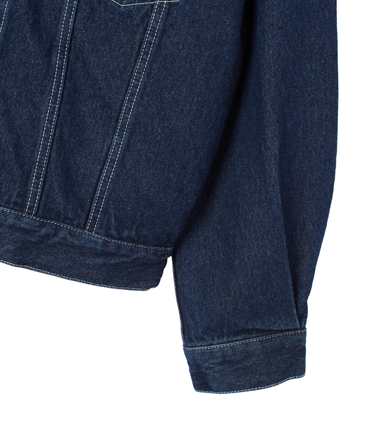 LOGO MARK STITCHED DENIM JACKET
