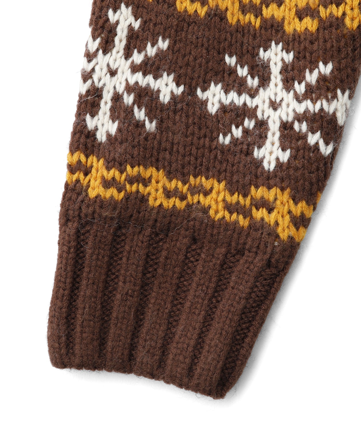 SNOW PATTERN COWICHAN KNIT JACKET