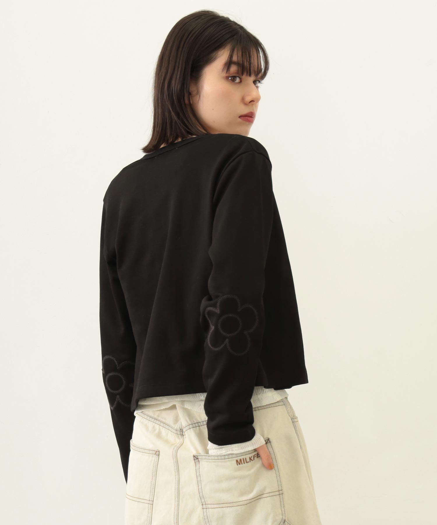 FLOWER ELBOW CARDIGAN