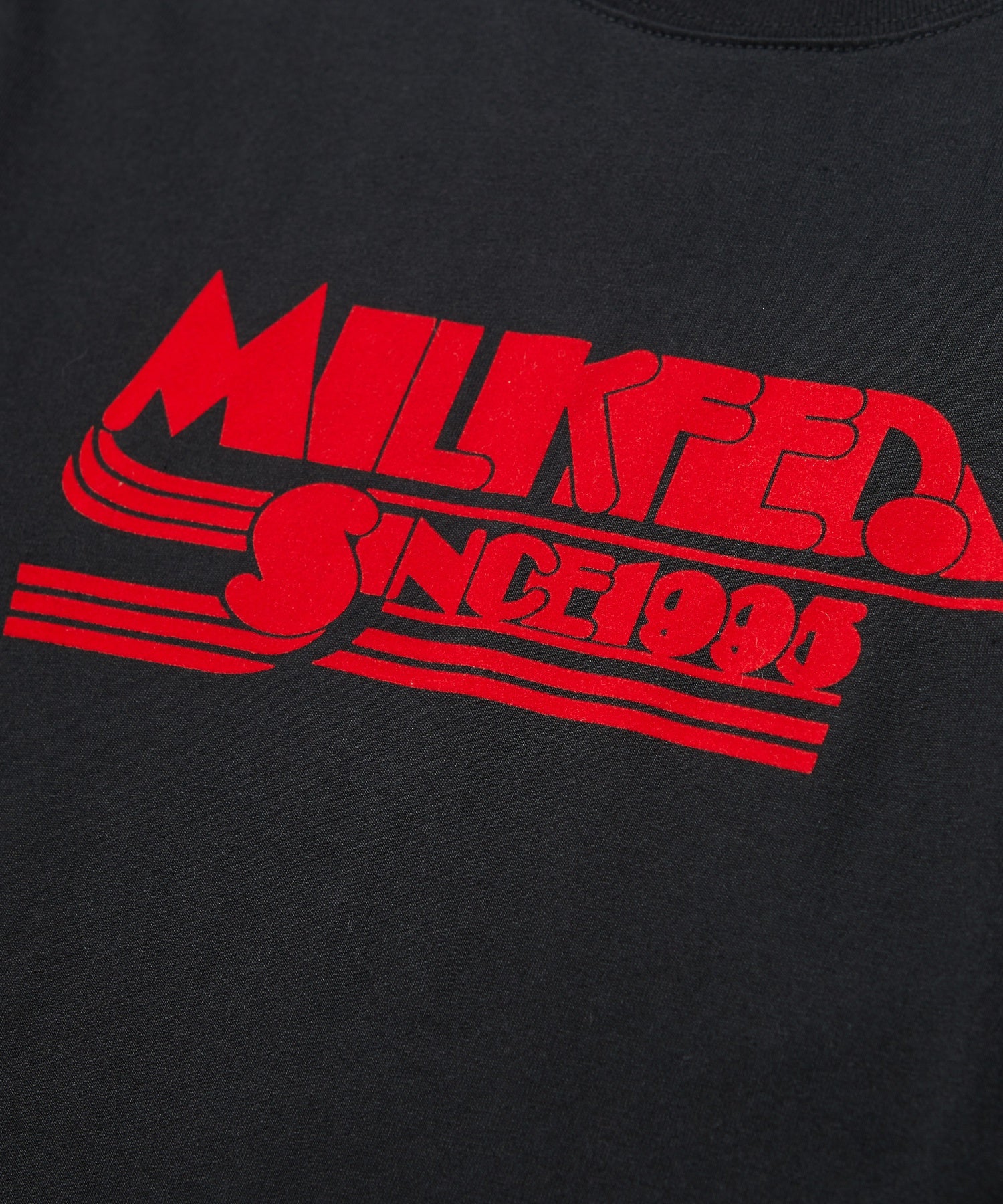 LOGO FLOCK PRINT L/S TEE