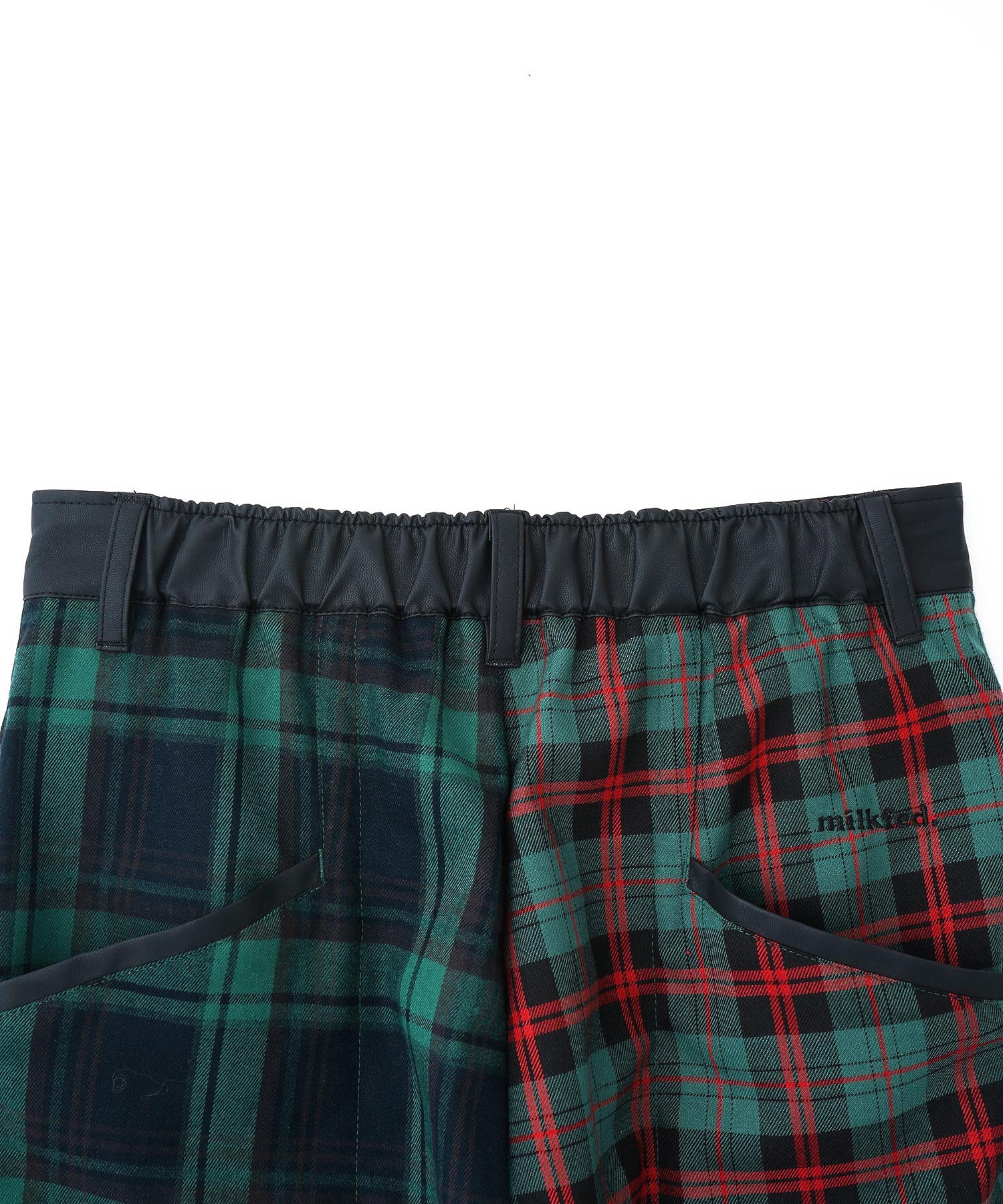 COMBINATION PLAID PANTS