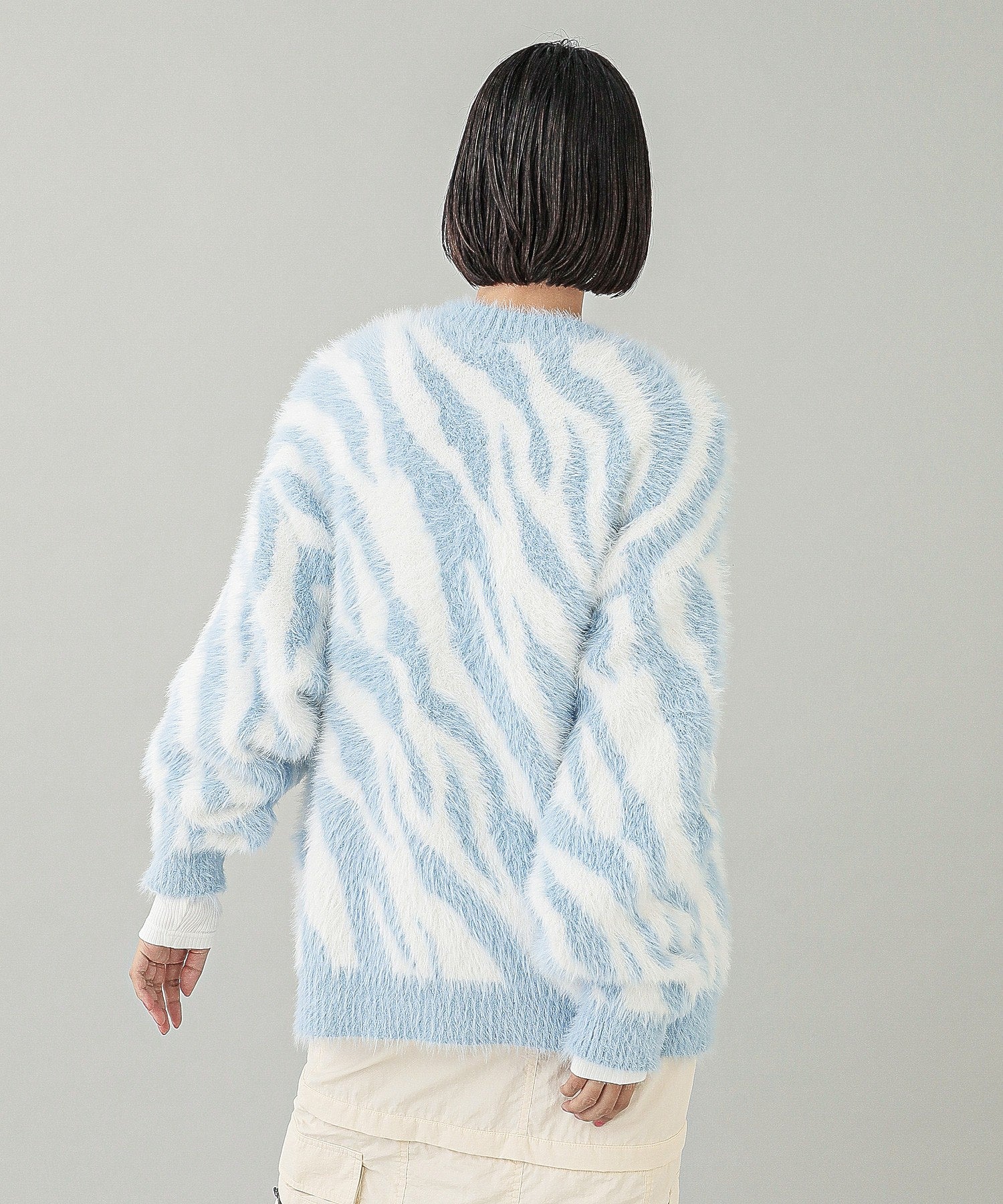 ZEBRA KNIT CARDIGAN