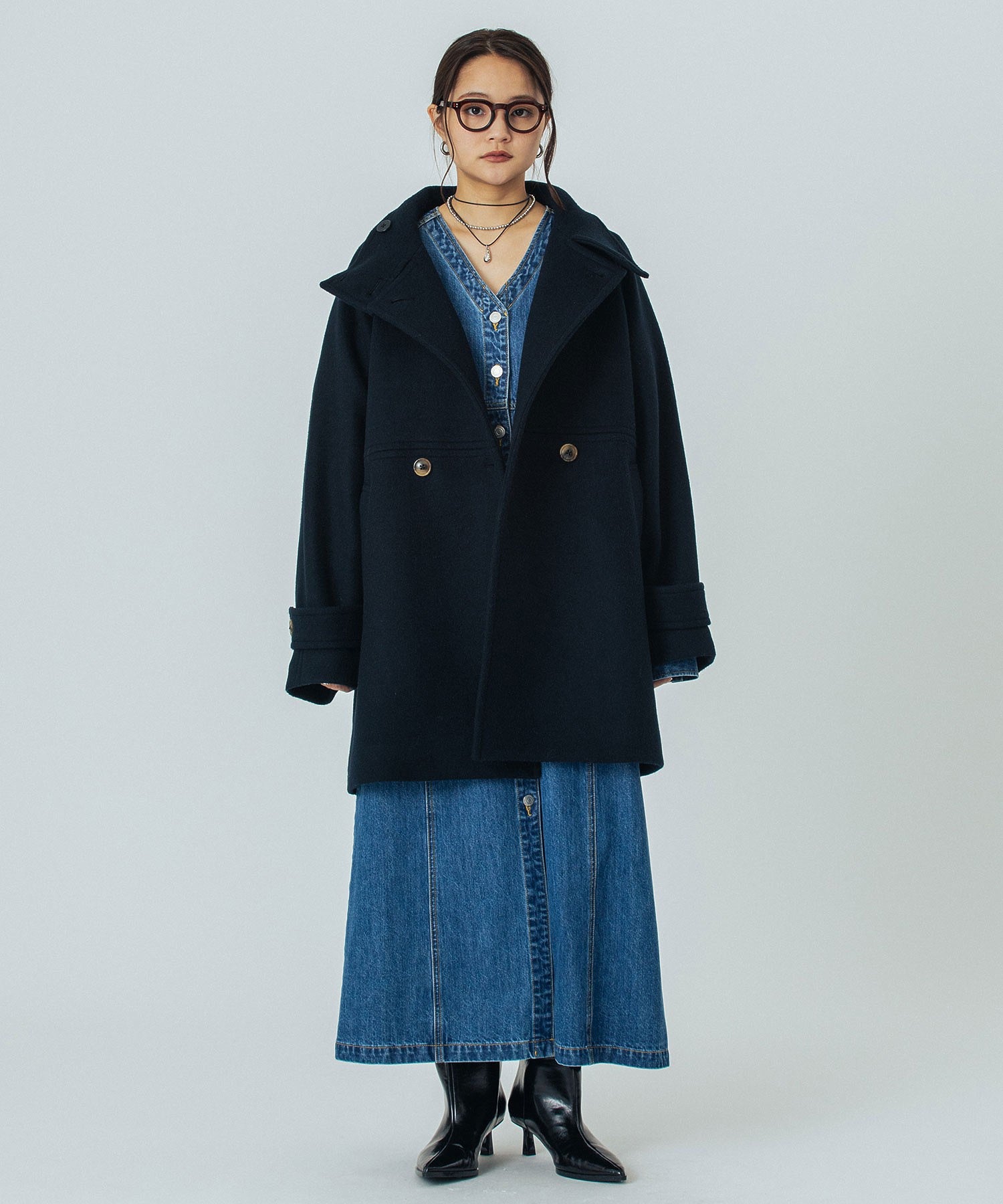 model:160cm 着用サイズ:S
