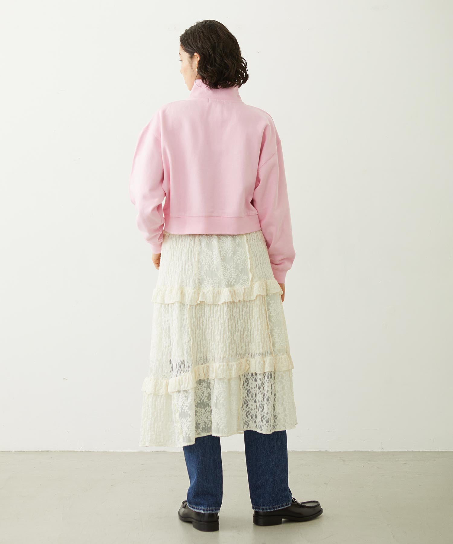 LACE FRILL DIRNDL SKIRT