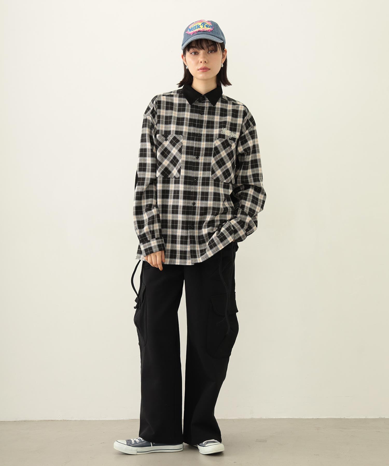 FRAYED LOGO PATCH CAP