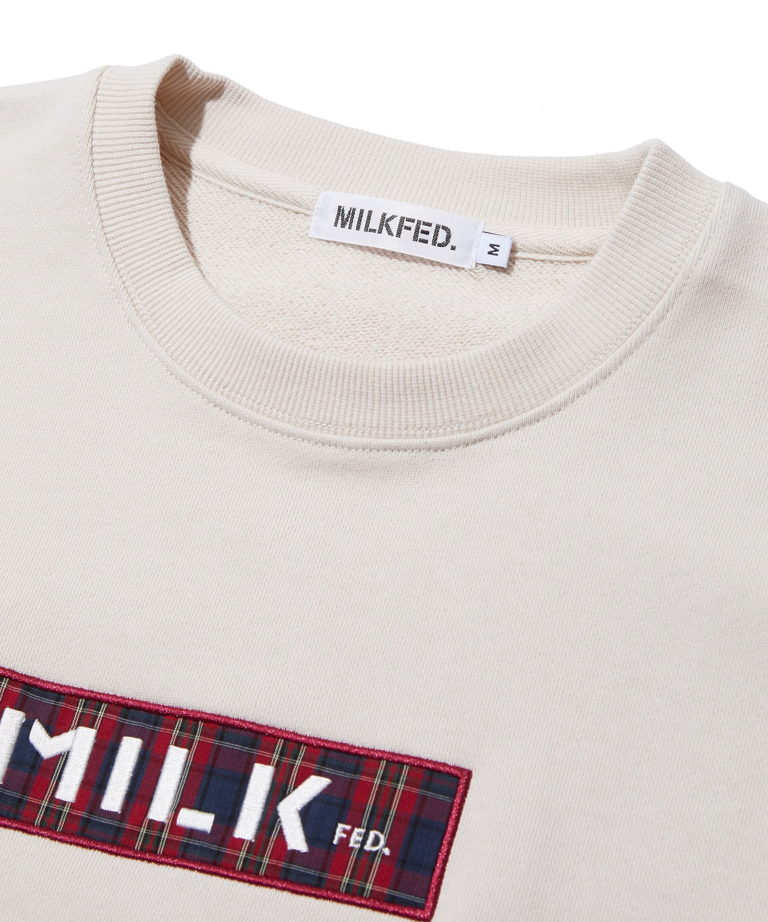 CHECKERED BAR LOGO SWEAT TOP