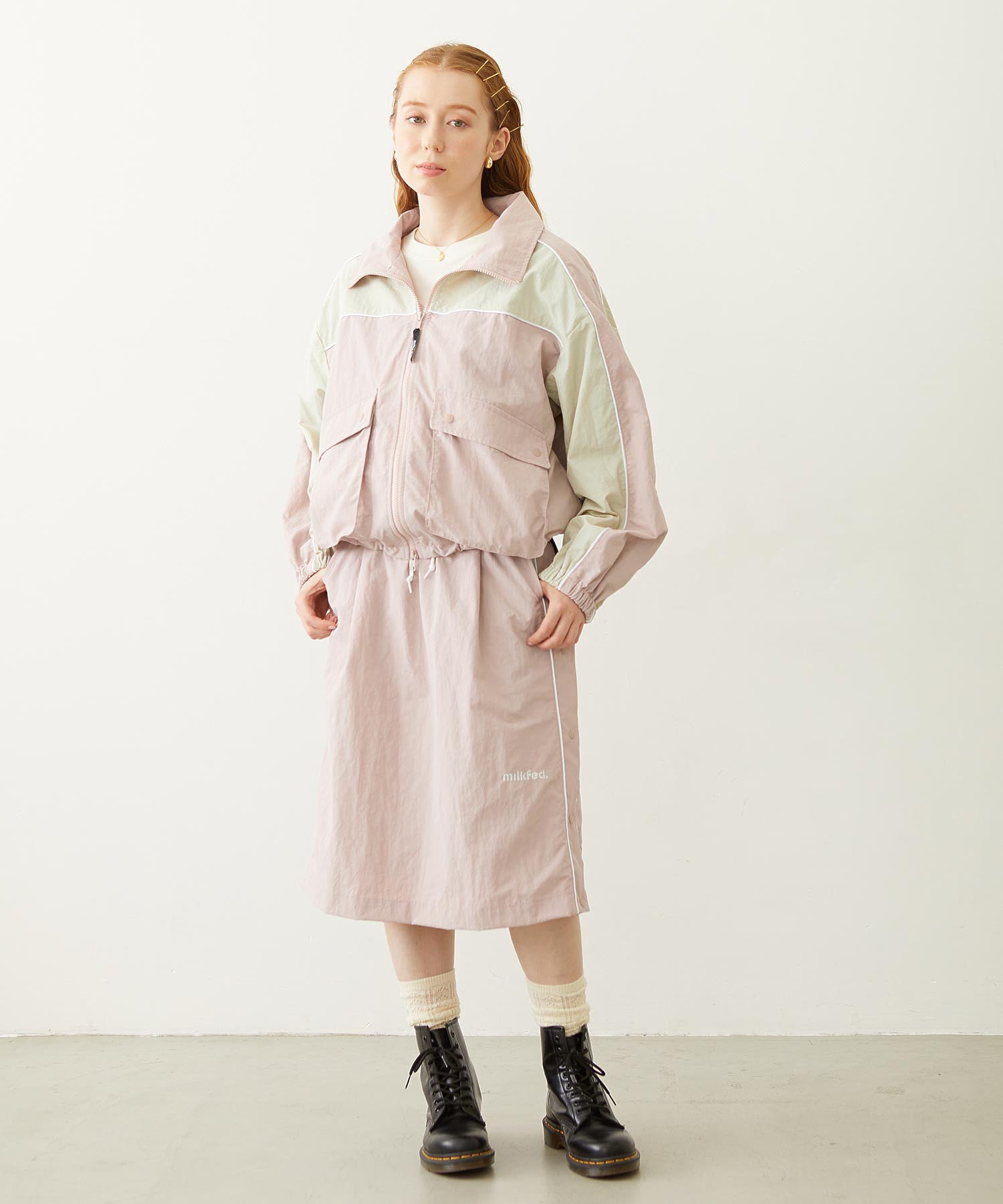 CUTOUT LOGO TRACK SKIRT