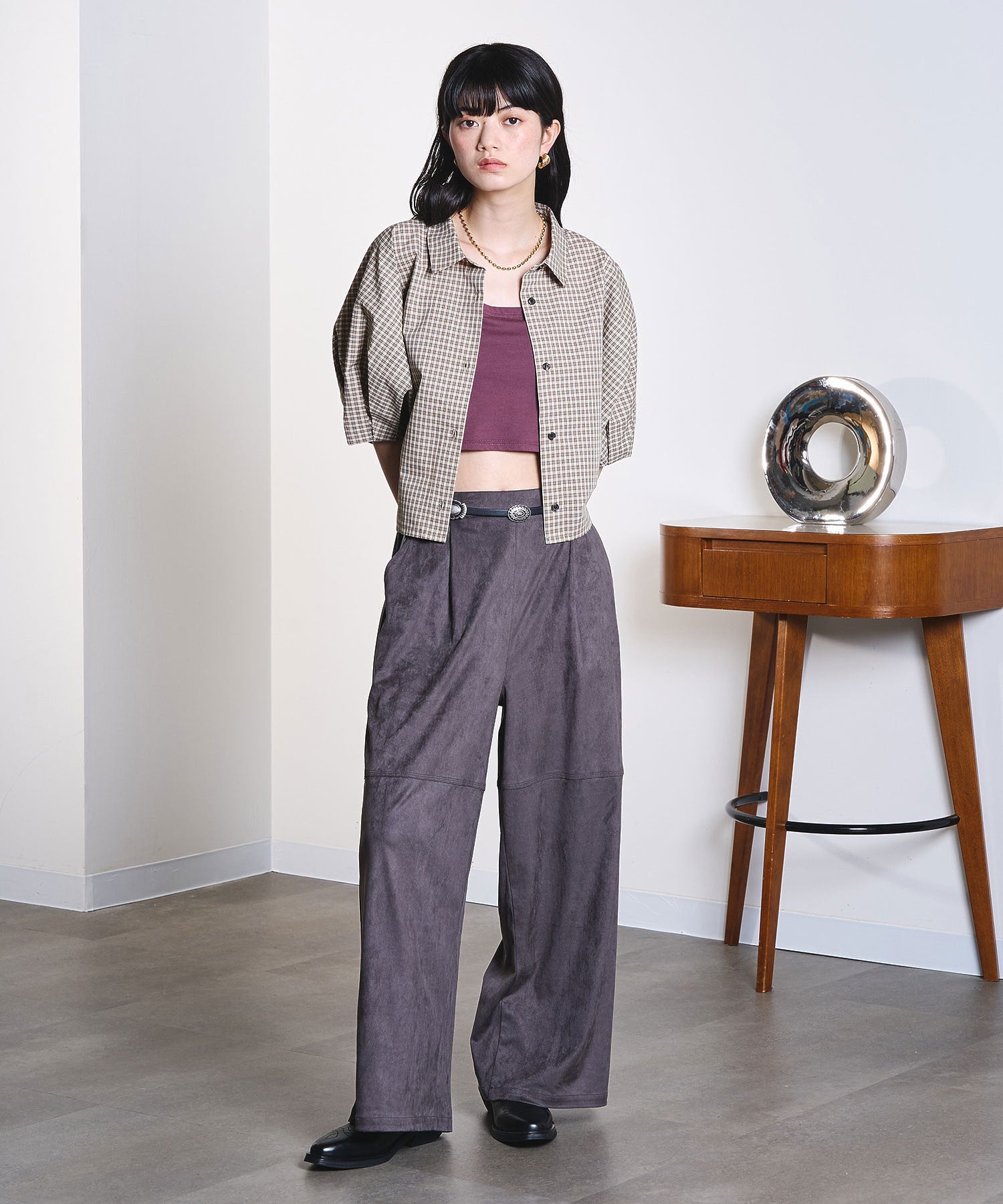 model:163cm 着用サイズ:S