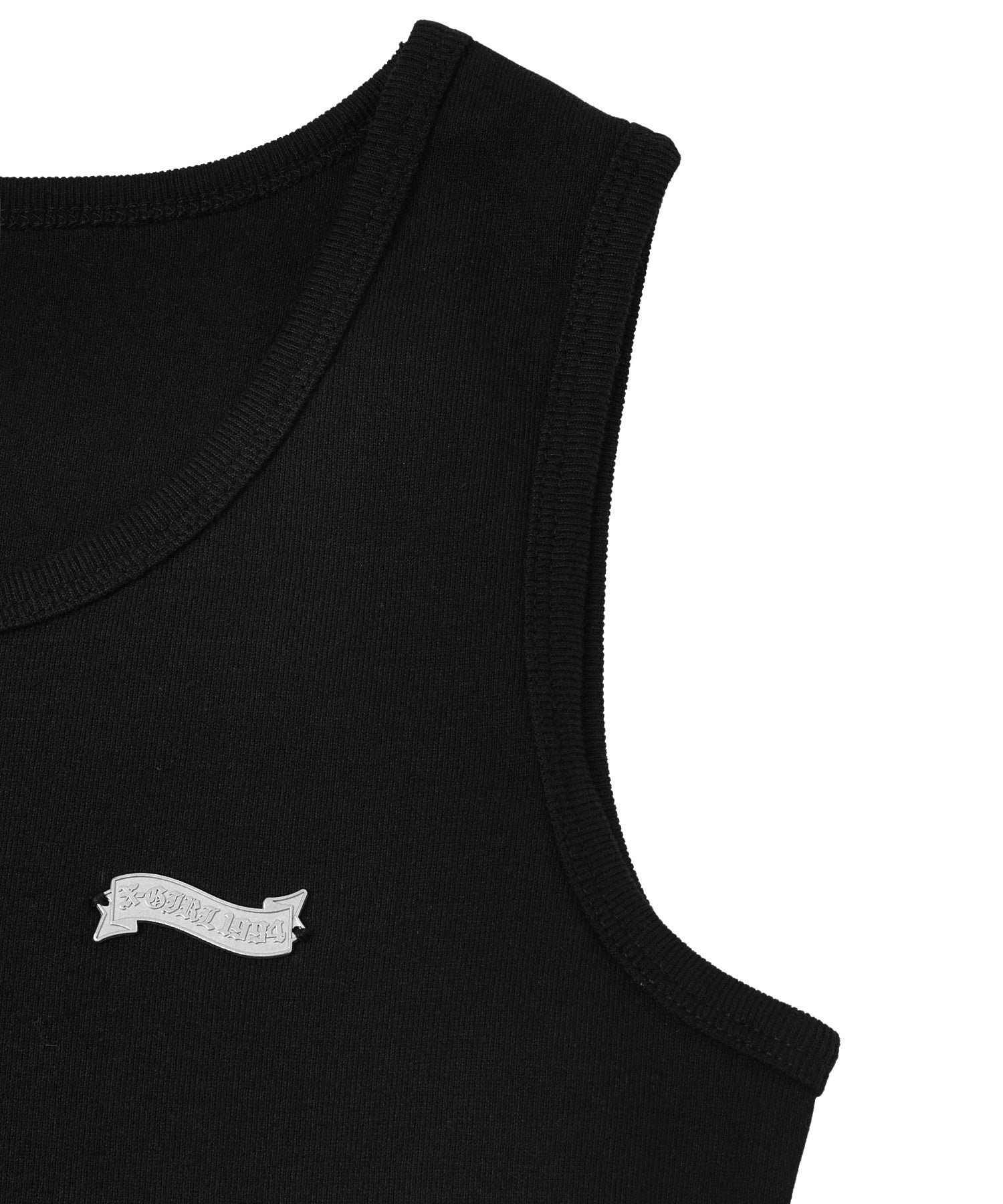 METAL NAME LOGO TANK TOP