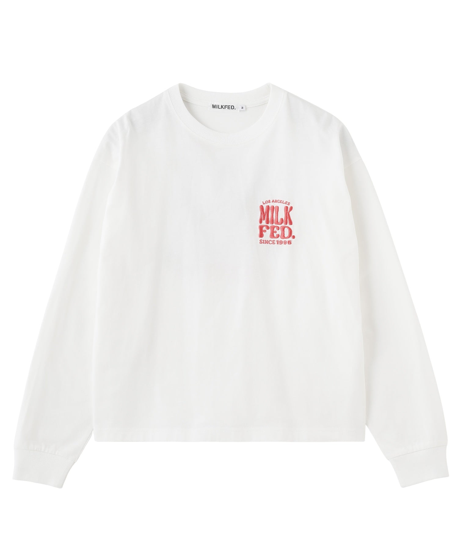 FLOWER DOT PATTERN LOGO WIDE L/S TEE