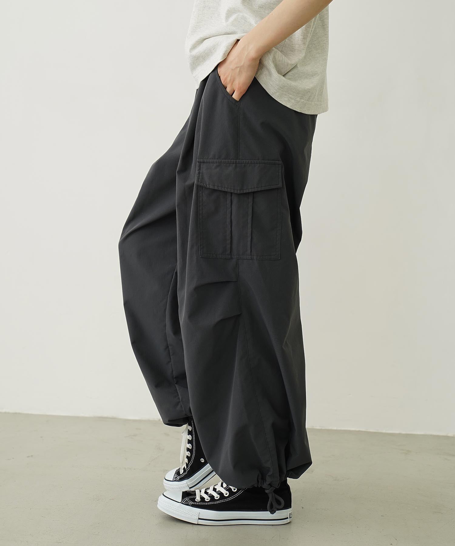 MILITARY WIDE LEG PANTS