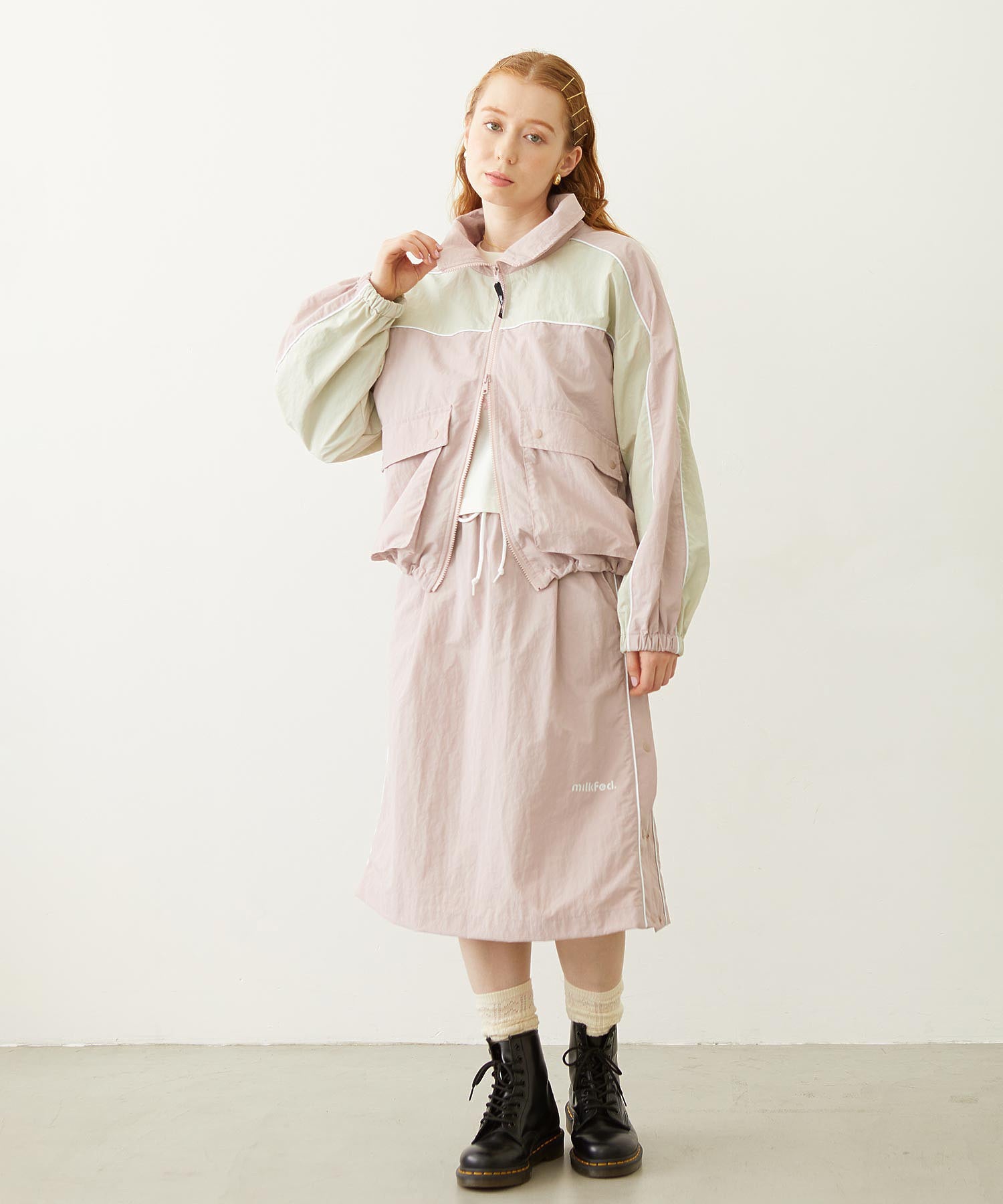 CUTOUT LOGO TRACK JACKET