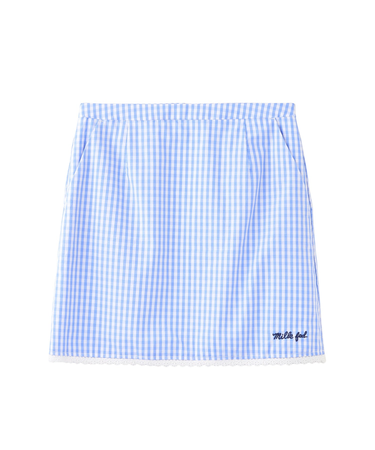 GINGHAM MINI SKIRT