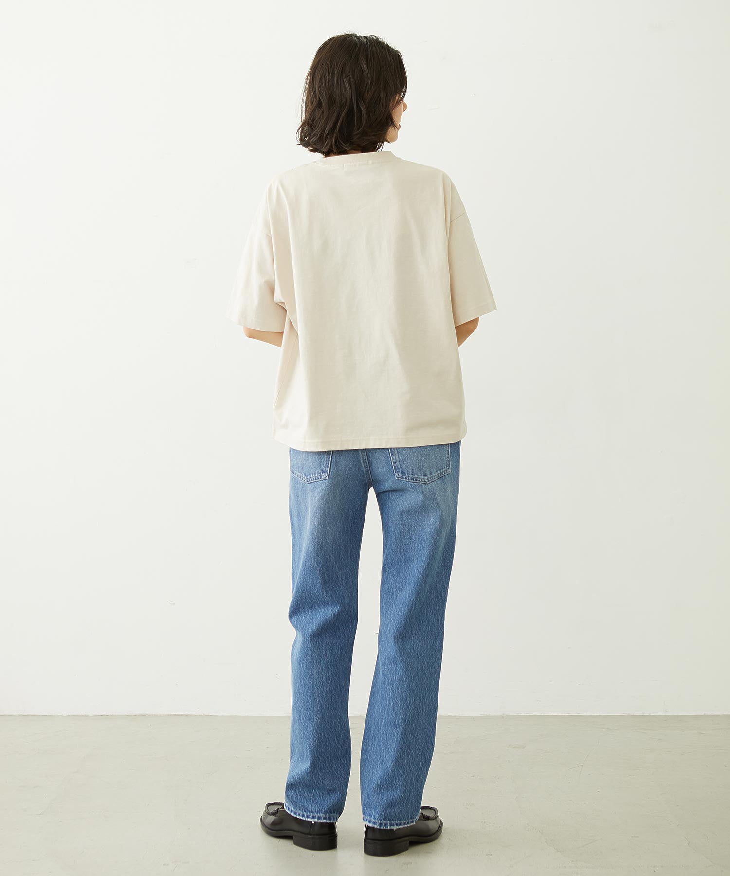 REPAIR DETAIL DENIM PANTS