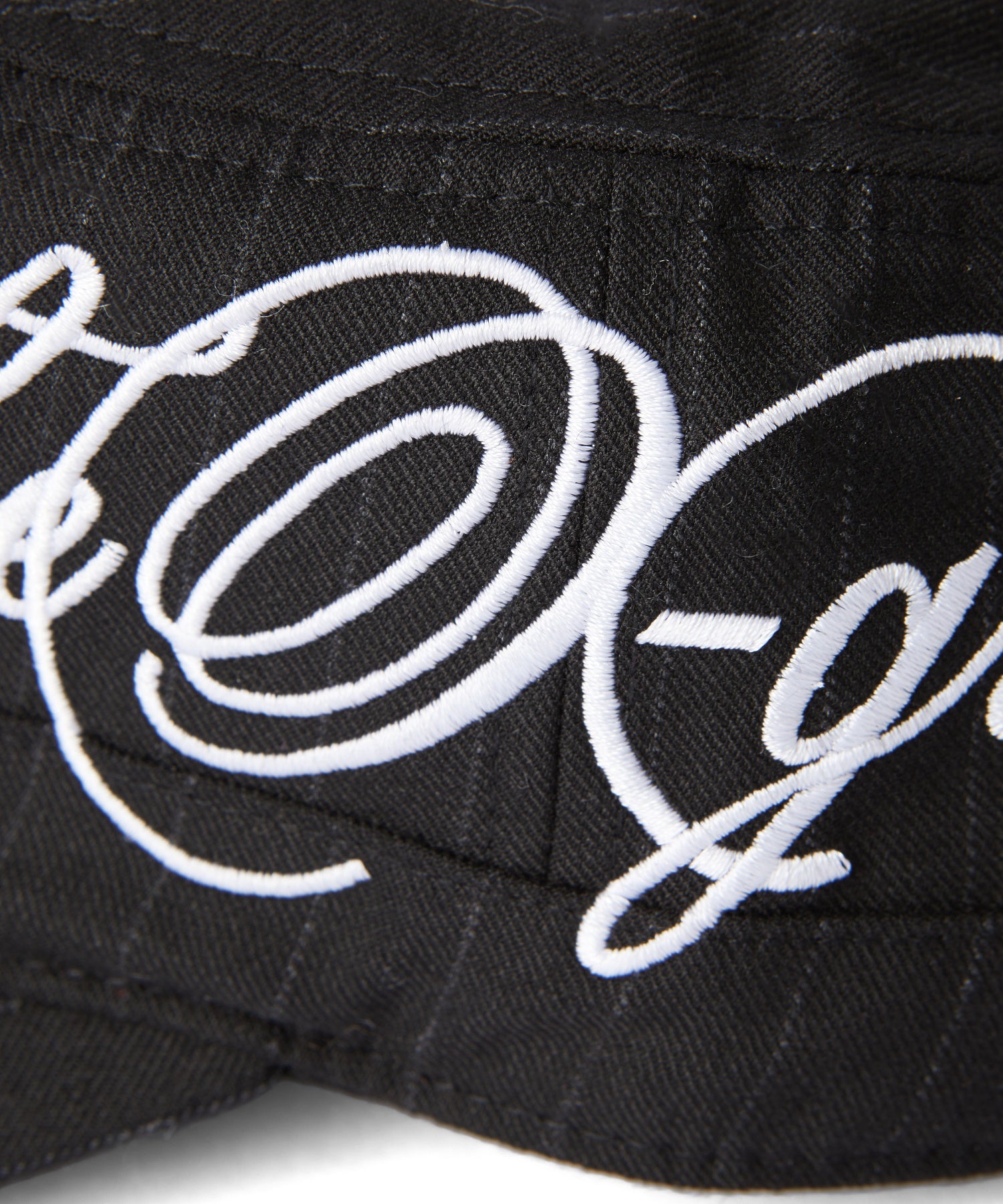 SIDE SCRIPT LOGO STRIPED CASQUETTE