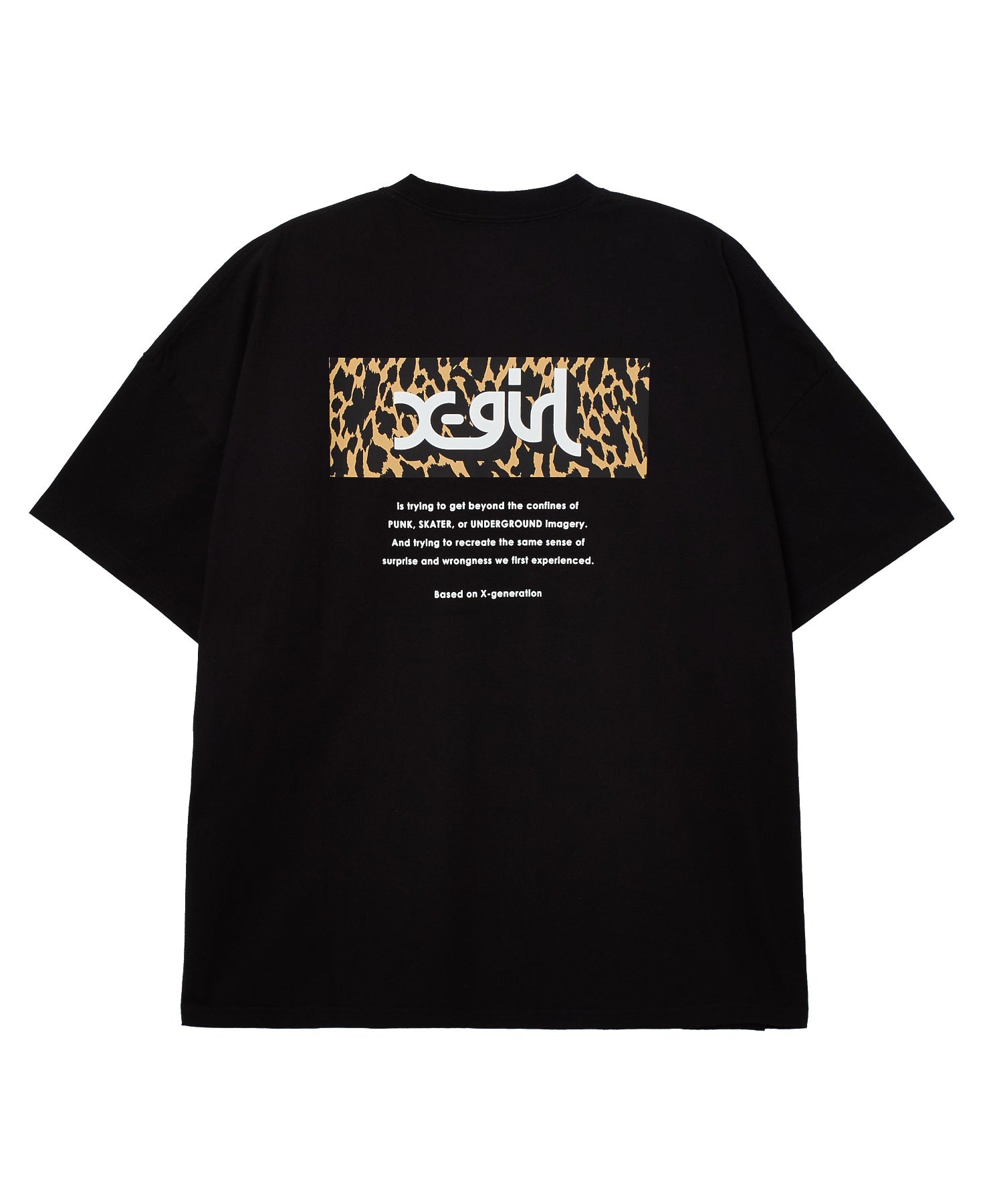LEOPARD BOX LOGO S/S BIG TEE DRESS