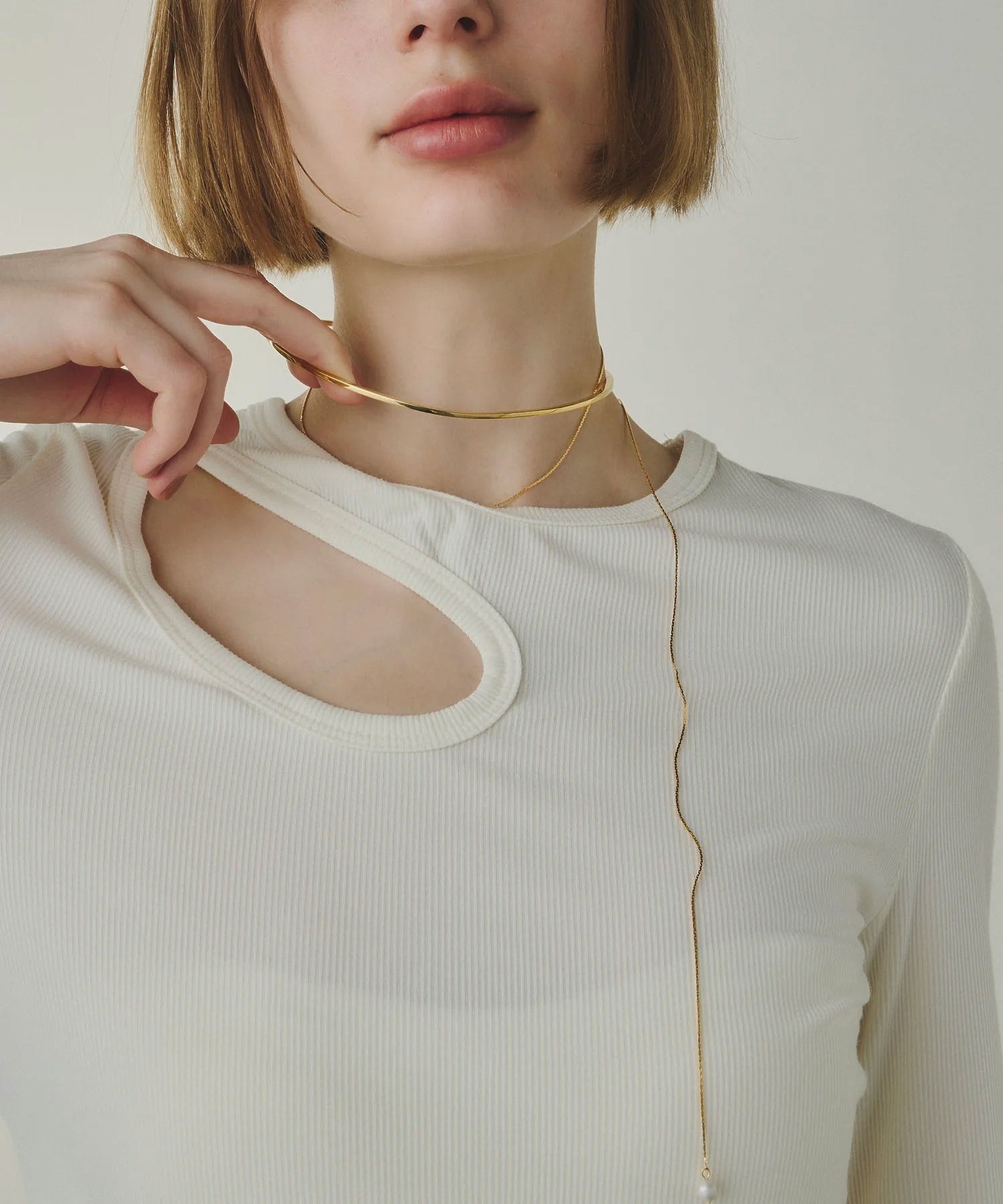 loni/BUD MULTIWAY PEARL CHOKER