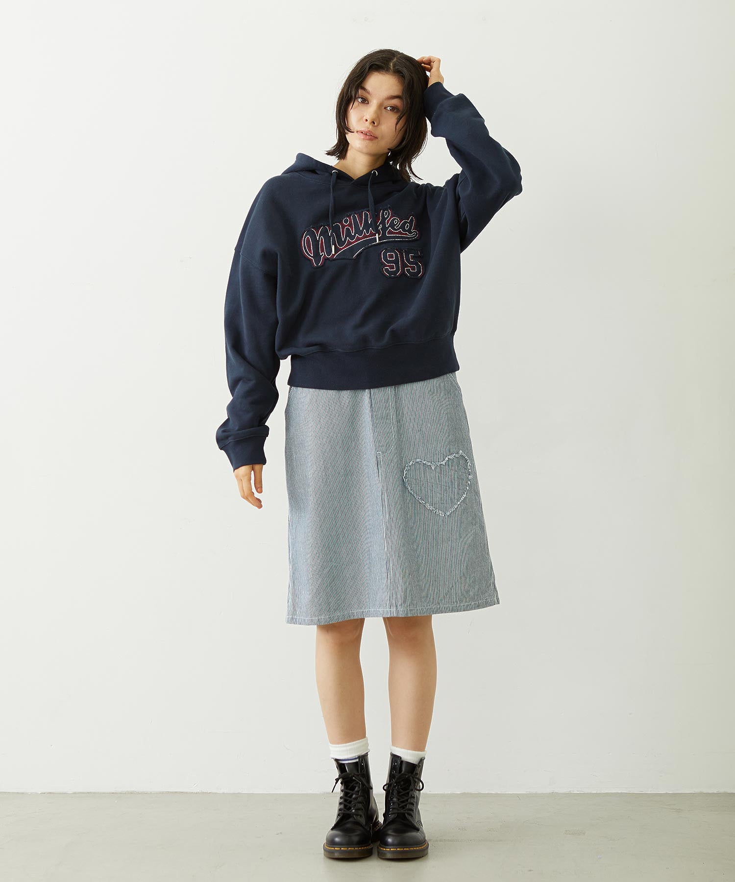 PATCH SALOPETTE SKIRT