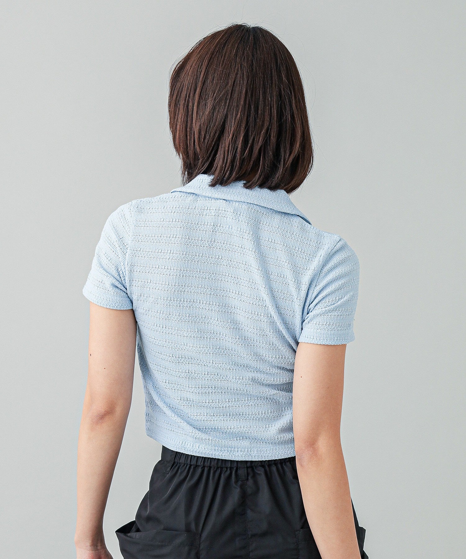 OPEN COLLAR COMPACT SHIRT