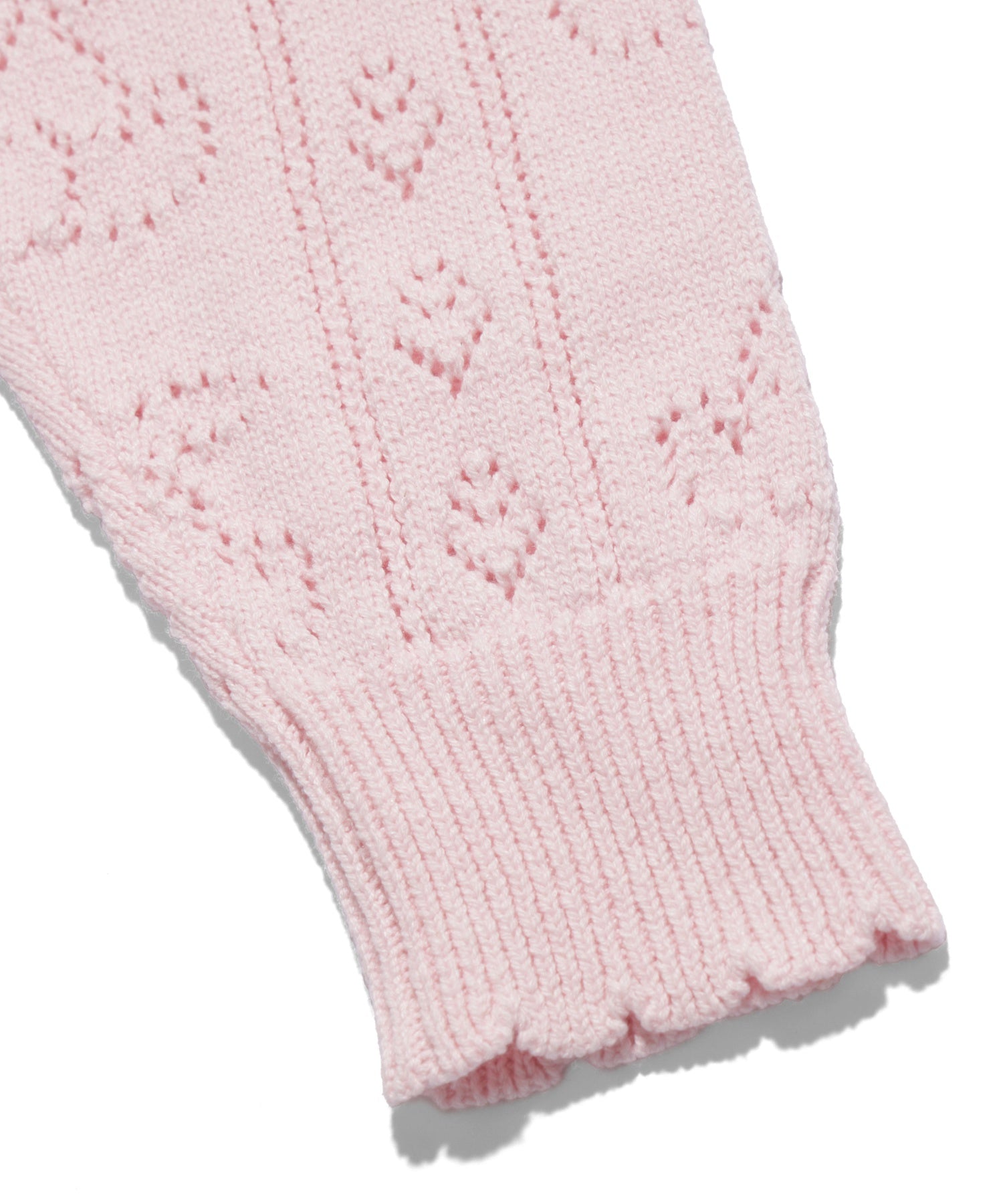 CHERRY OPEN KNIT CARDIGAN