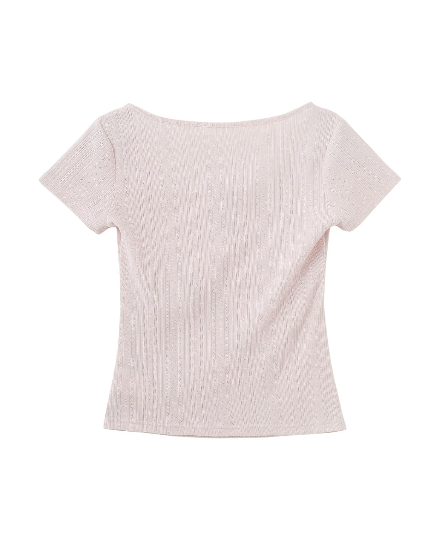 HENLEY NECK S/S TOP