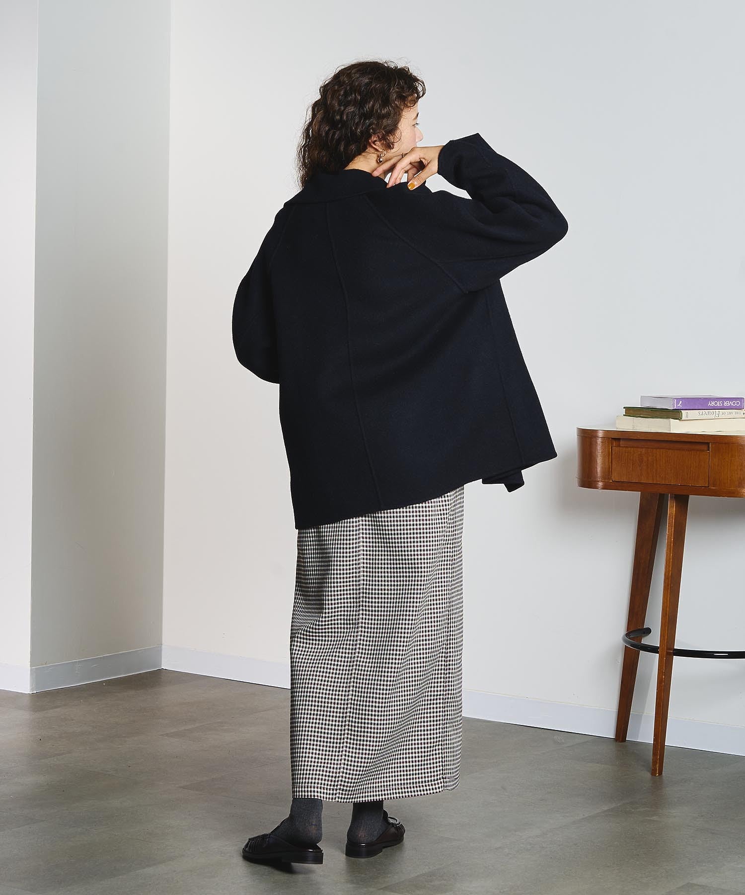 CREOLME/CHECK PENCIL SKIRT