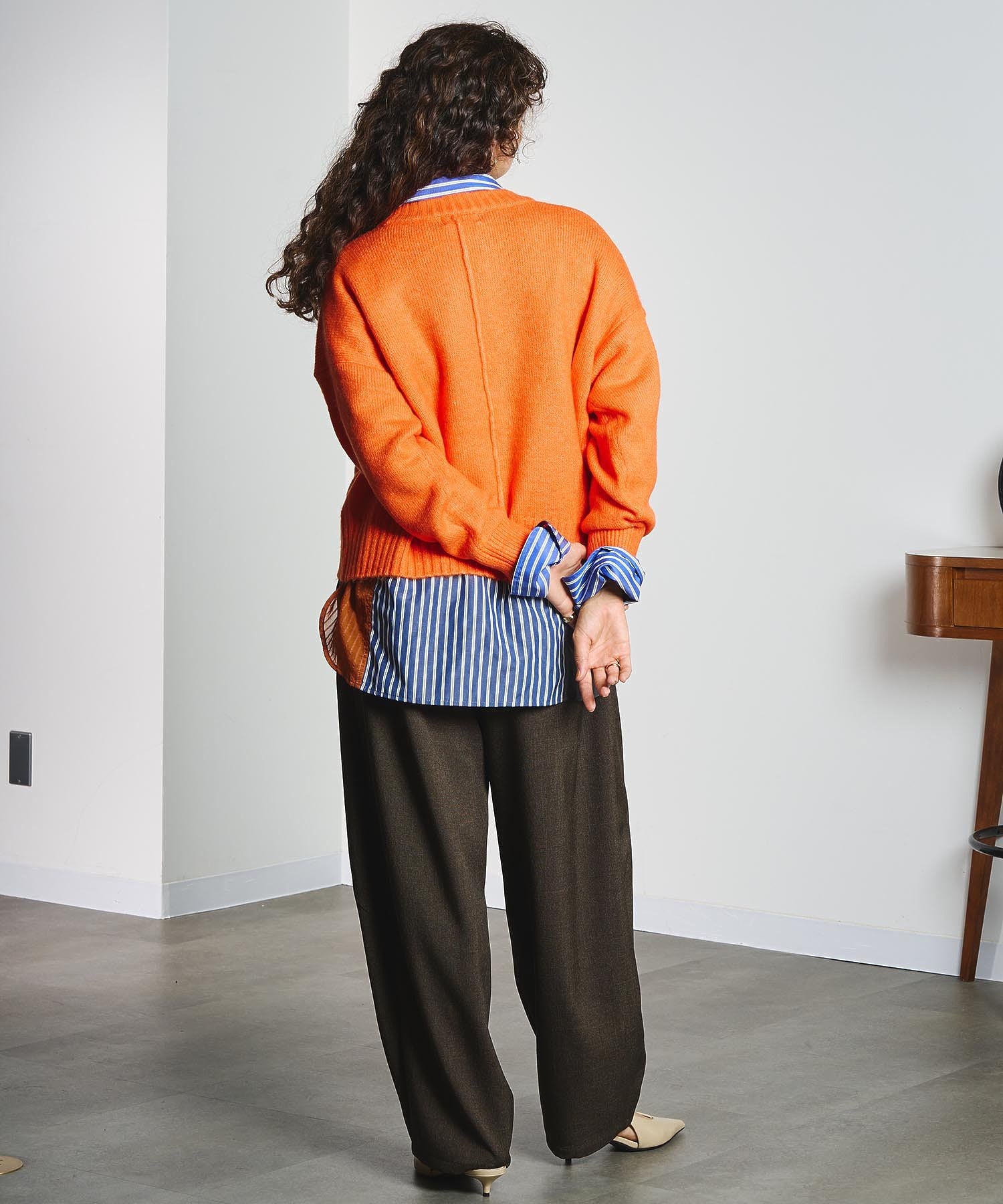 GENE HEAVENS/STRIPE PANEL SHIRT