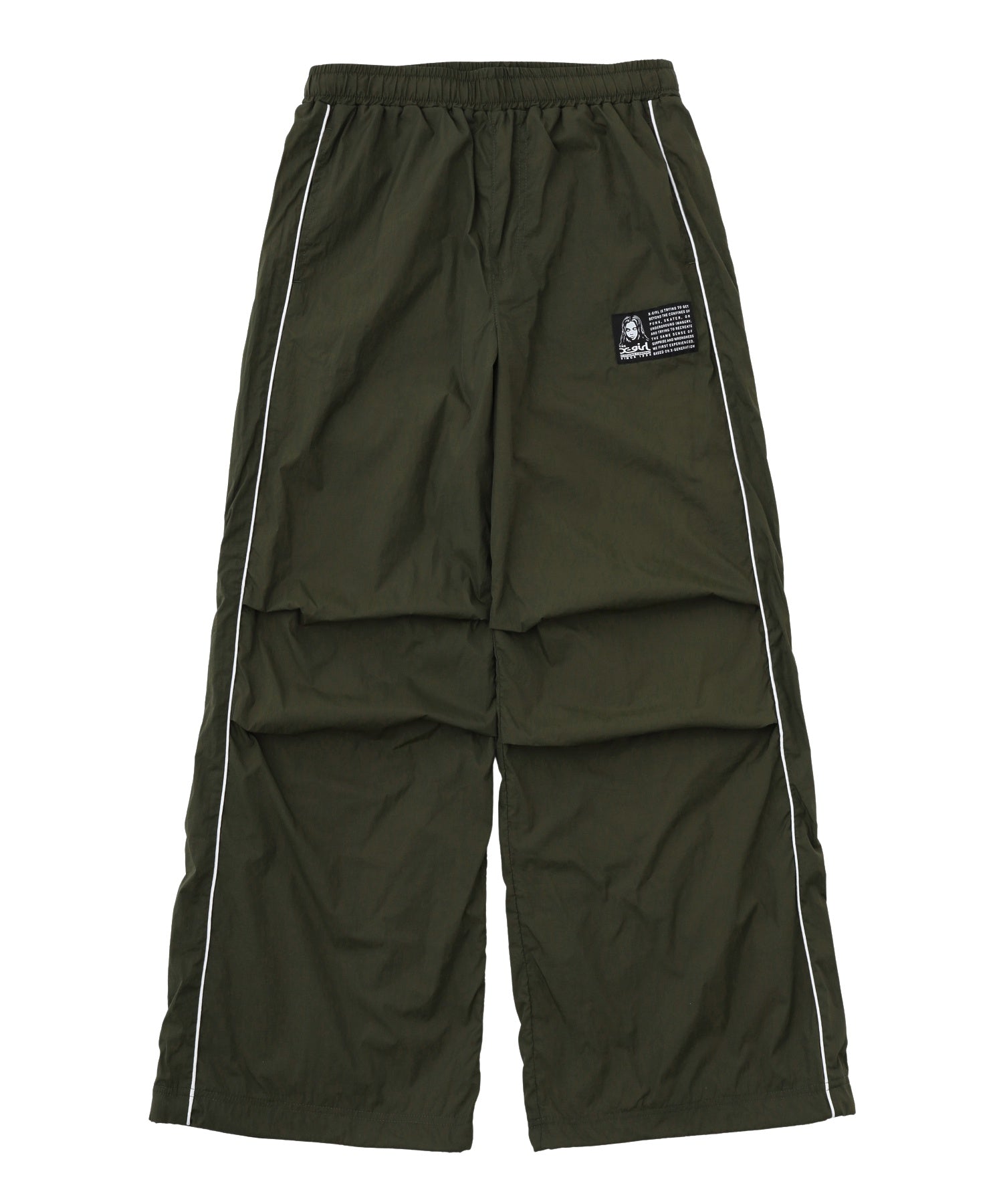 FACE LABEL TRACK PANTS