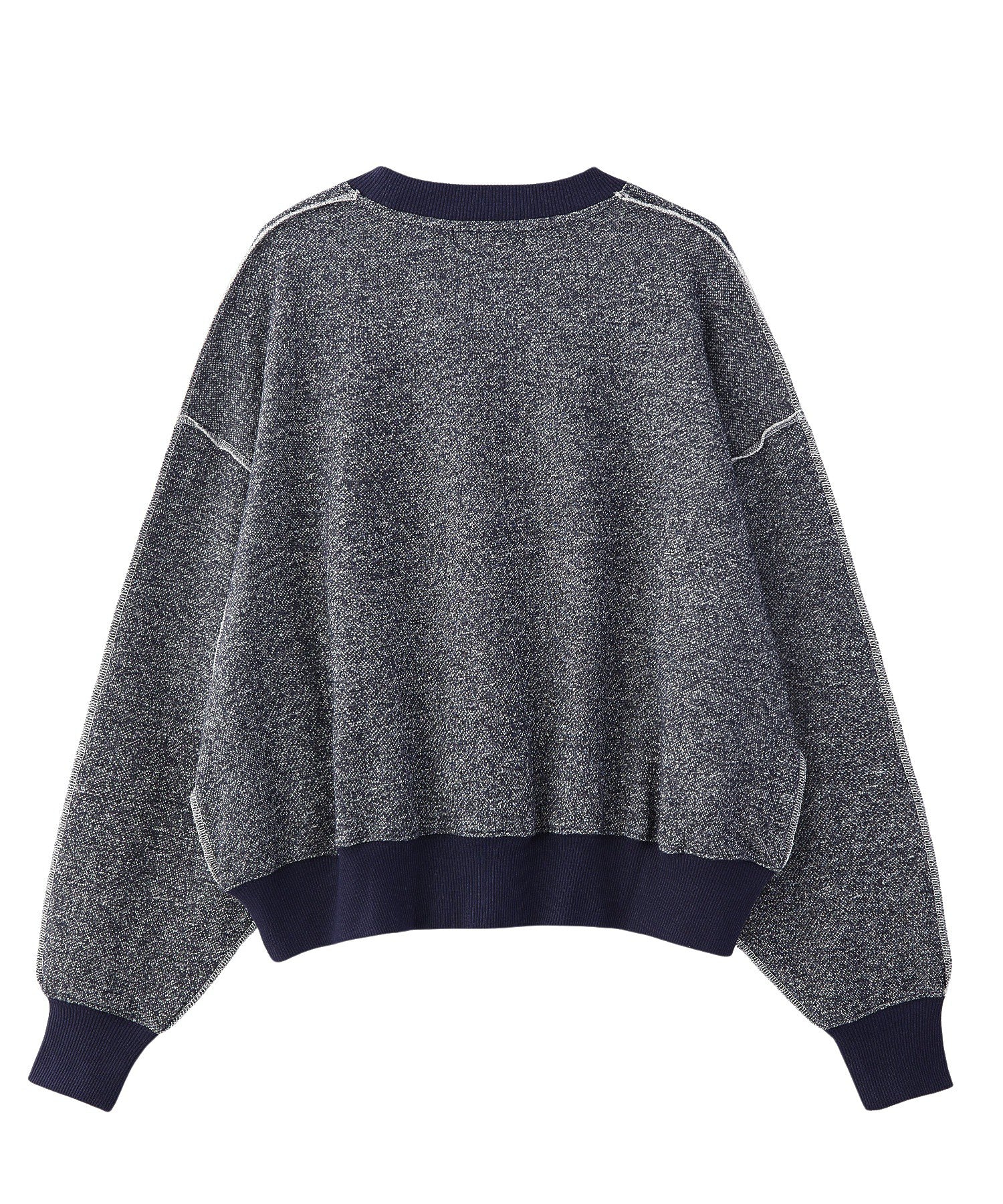 OVERLOCK STICHED SWEAT TOP