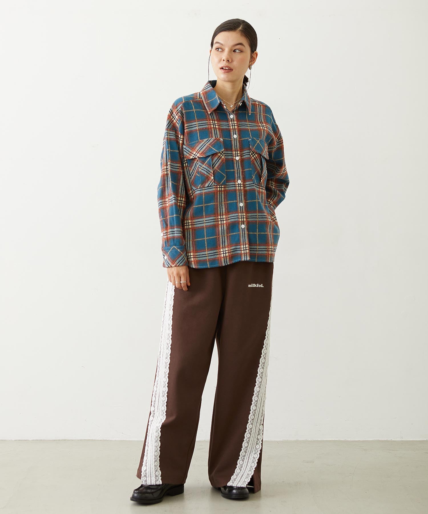 LOGO PLAID SHIRT