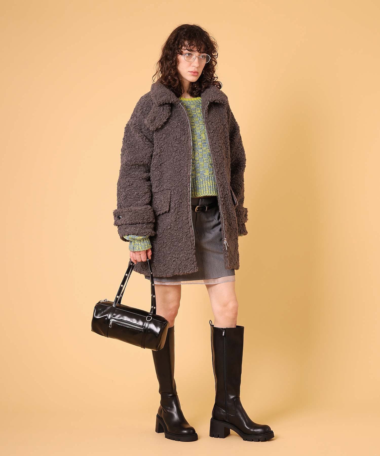 ボアハーフコート