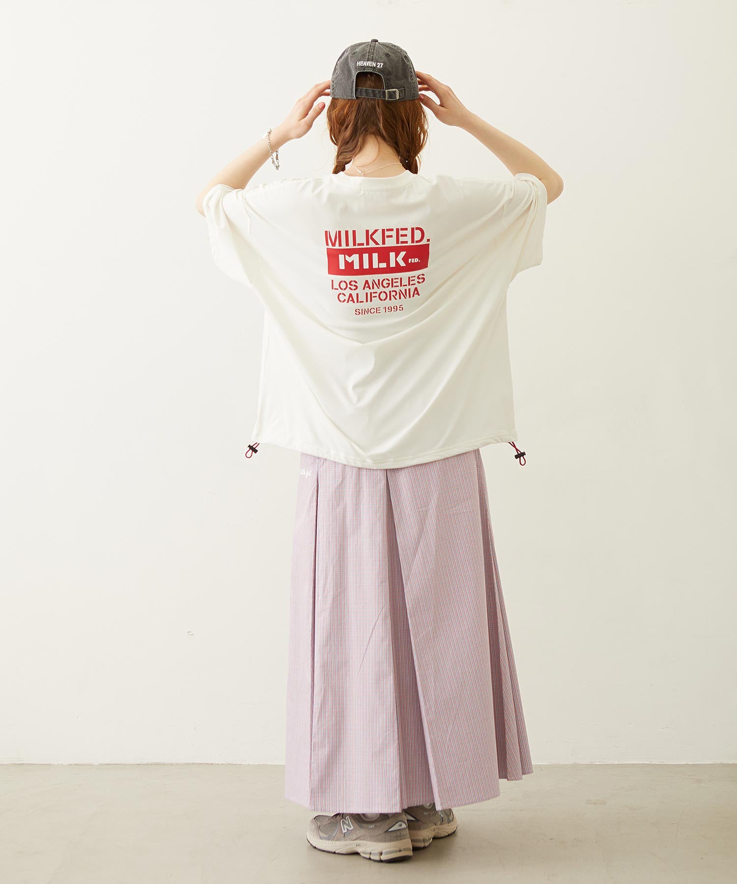 PLAID PATTERN LONG SKIRT