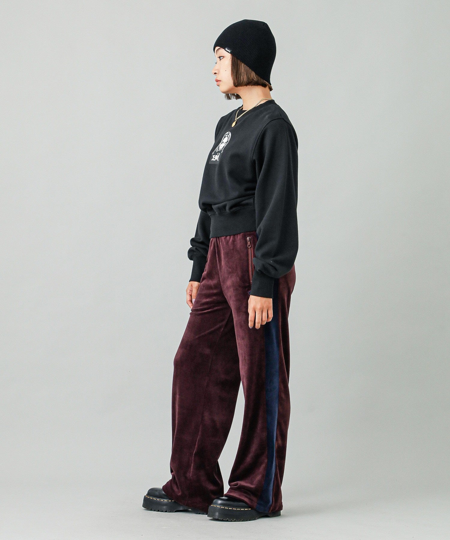 VELOUR TRACK PANTS