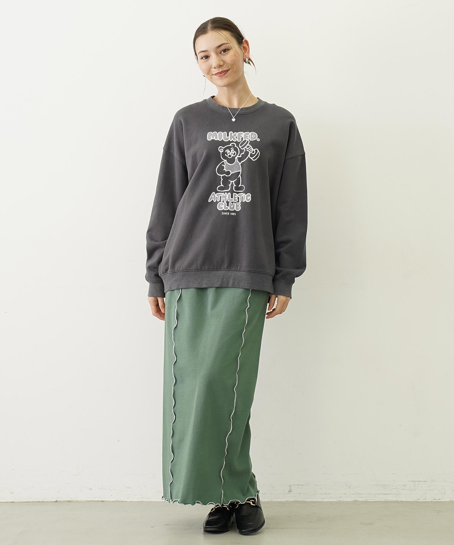 LETTUCE EDGE SWEAT SKIRT