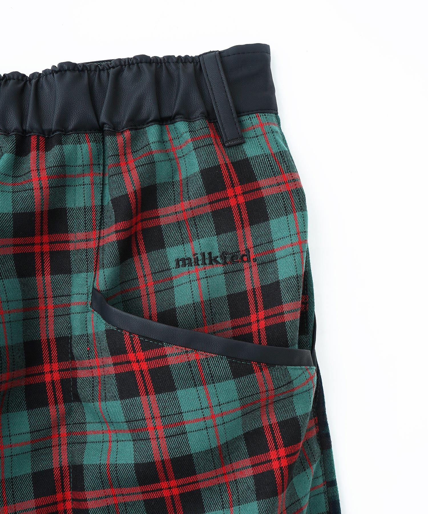 COMBINATION PLAID PANTS