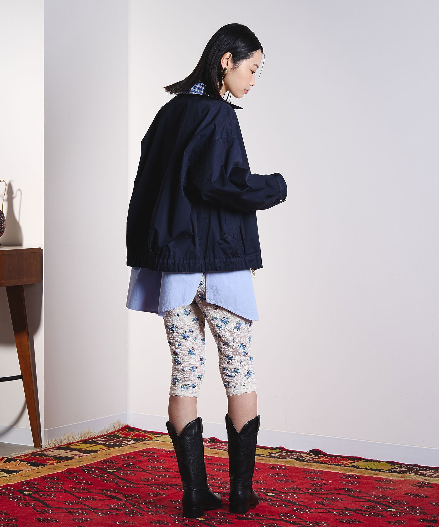 CREOLME/REVERSIBLE CHECK JACKET