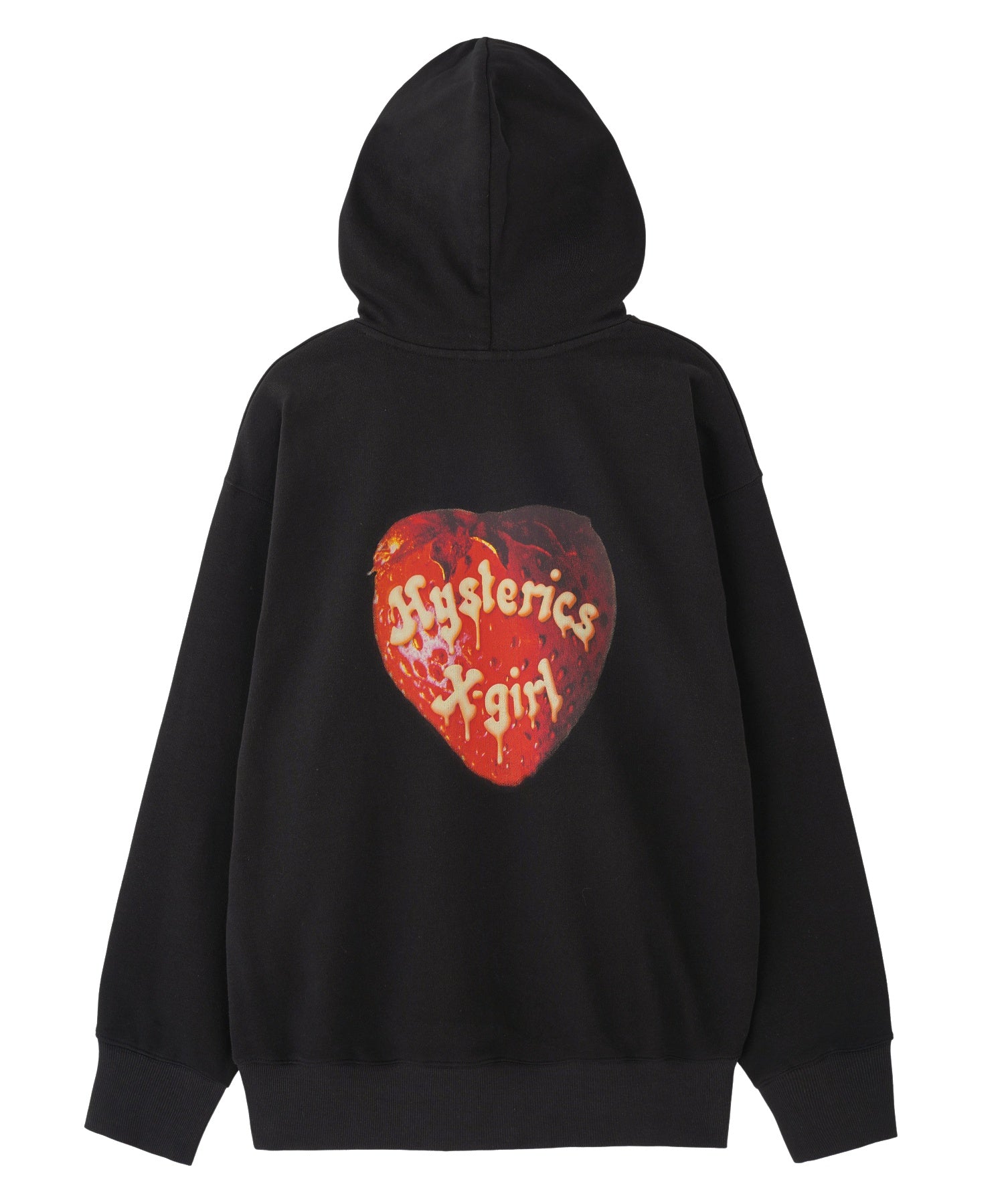 X-girl x HYSTERIC GLAMOUR SCULL AND BERRY HOODIE