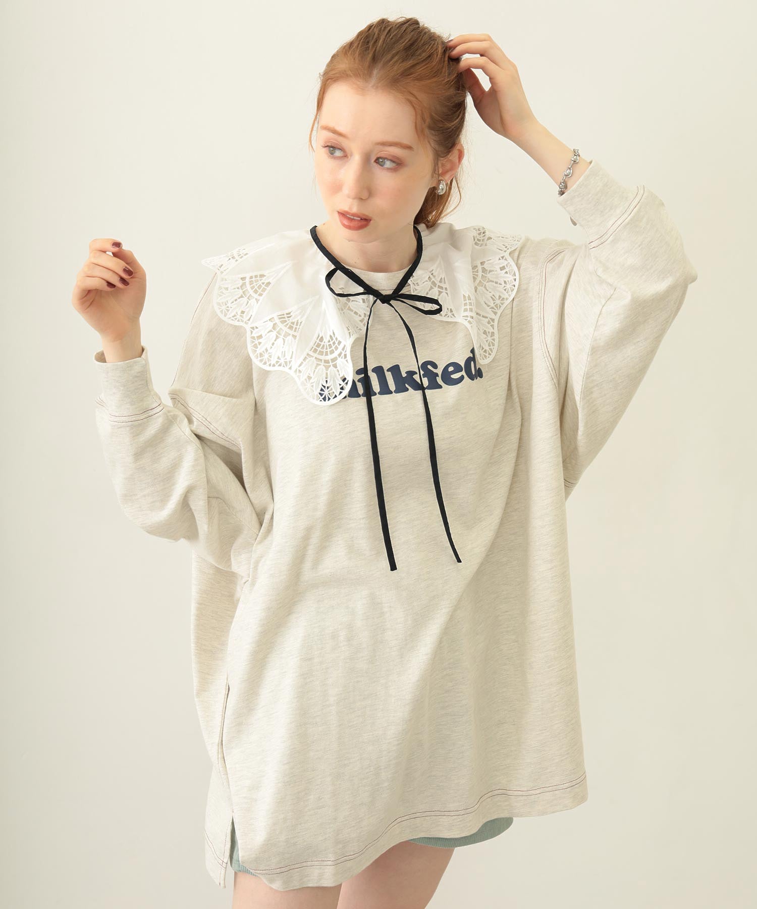 MULTI RUFFLE COLLAR BLOUSE