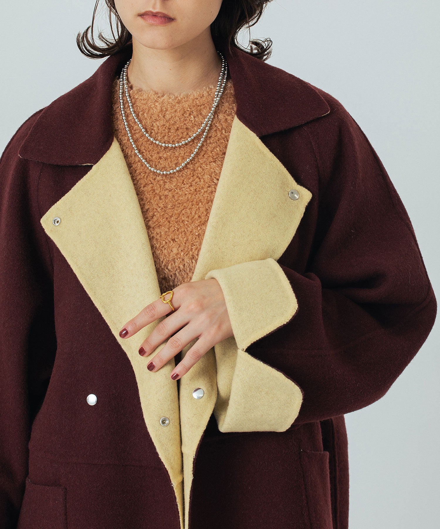 CREOLME/REVERSIBLE MIDDLE COAT