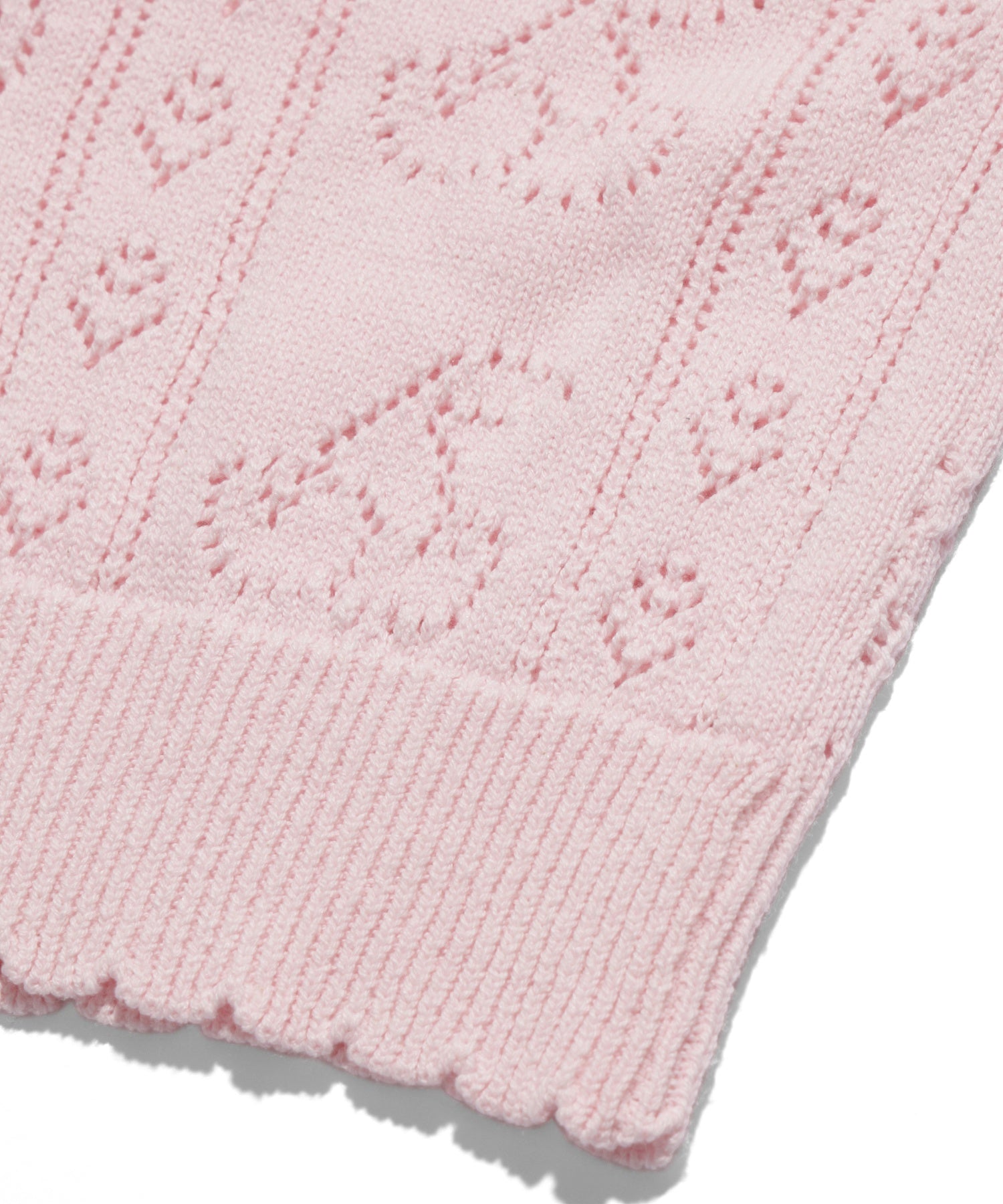 CHERRY OPEN KNIT CARDIGAN