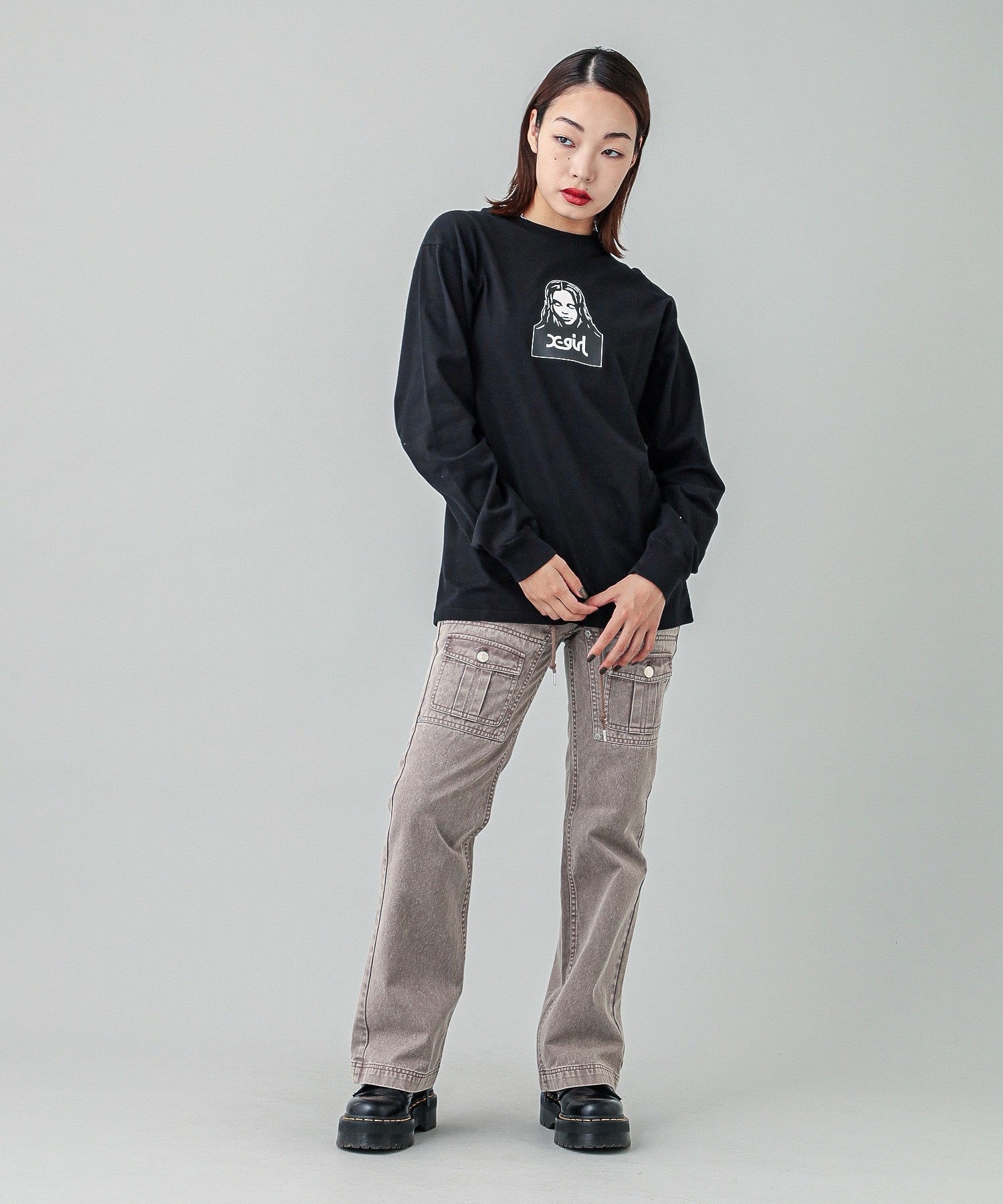 LOW RISE FLARE EASY PANTS